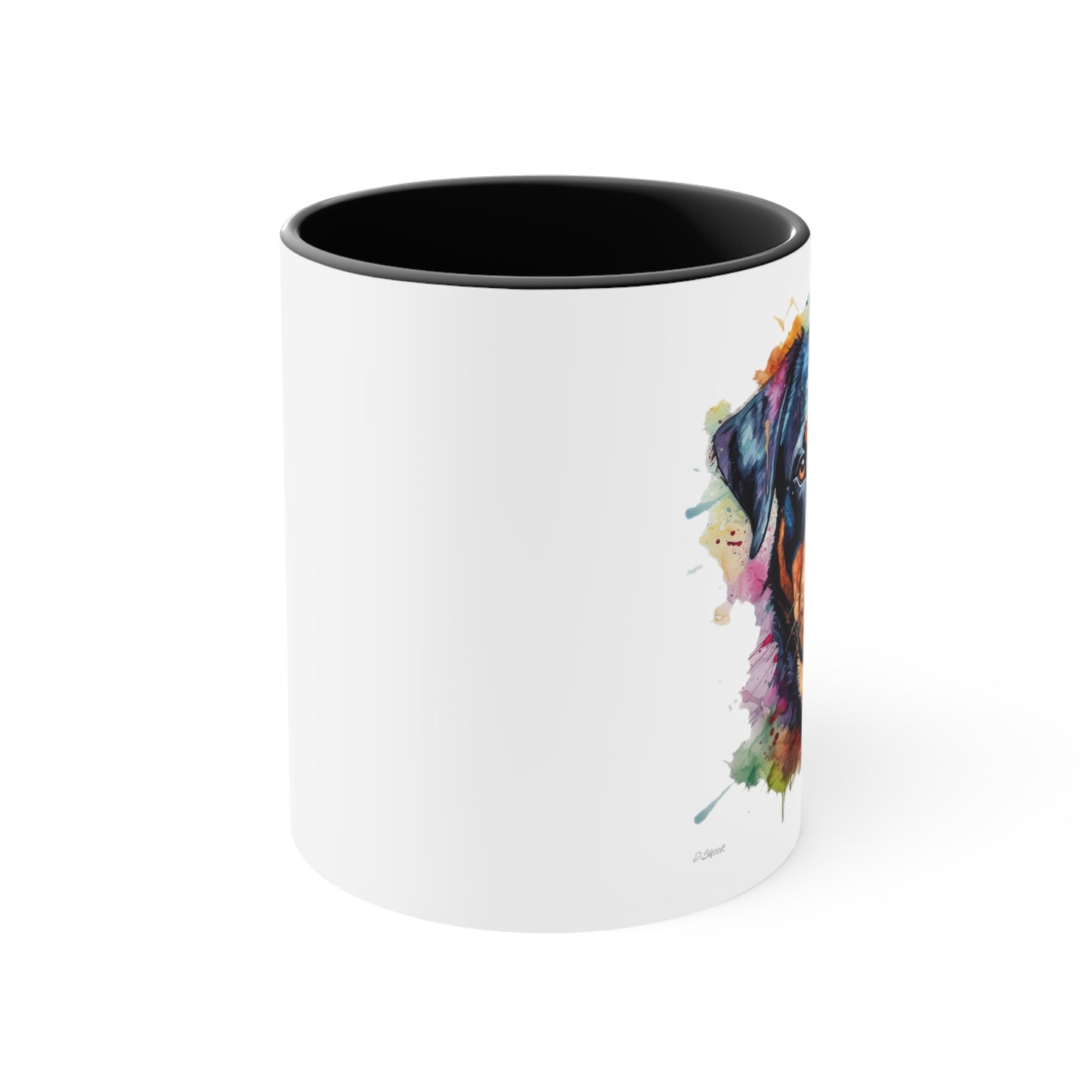 Rottweiler 2 Accent Mugs
