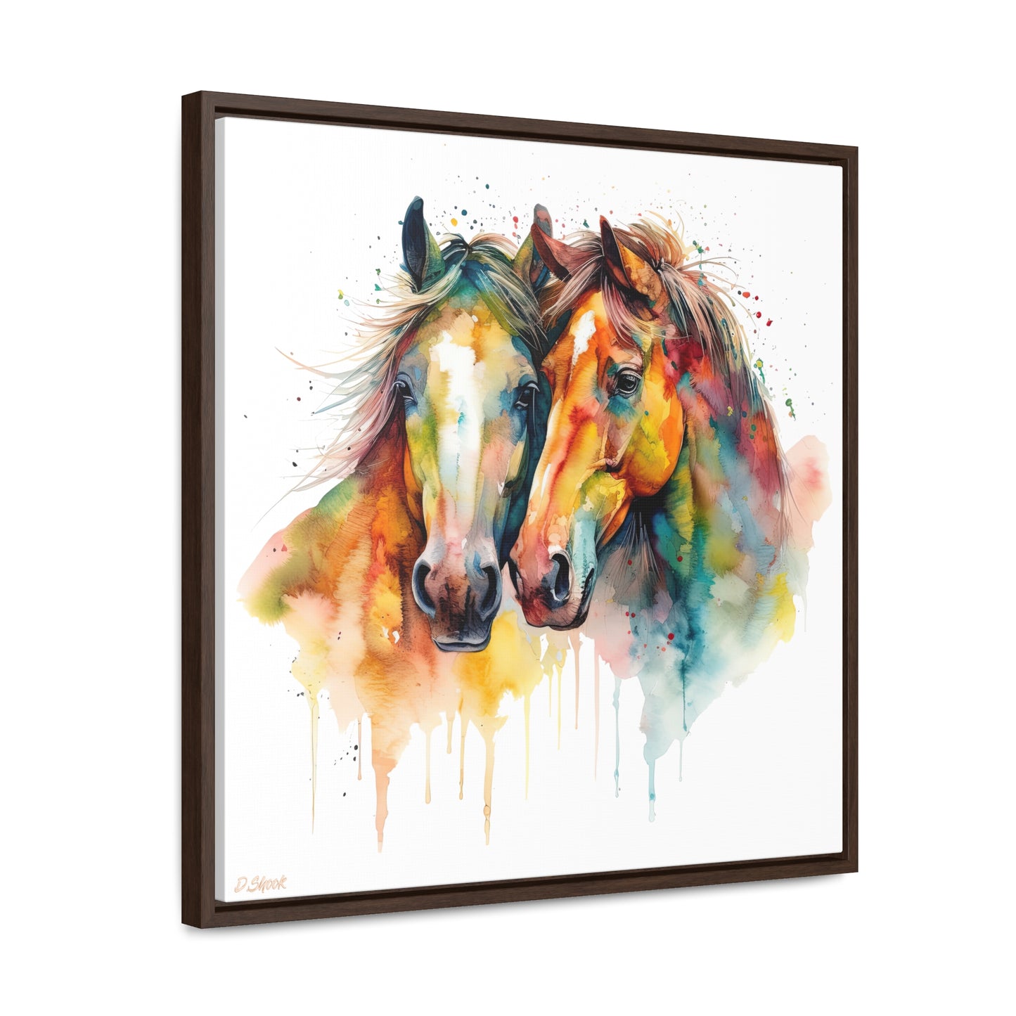 Horse Rescue 6 Gallery Canvas Wraps, Square Frame