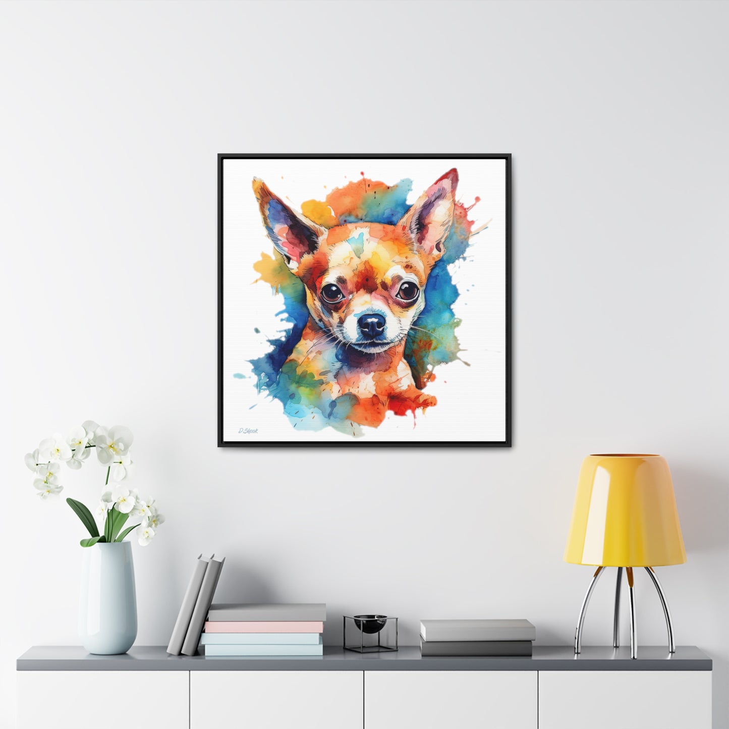 Chihuahua 6 Gallery Canvas Wraps, Square Frame