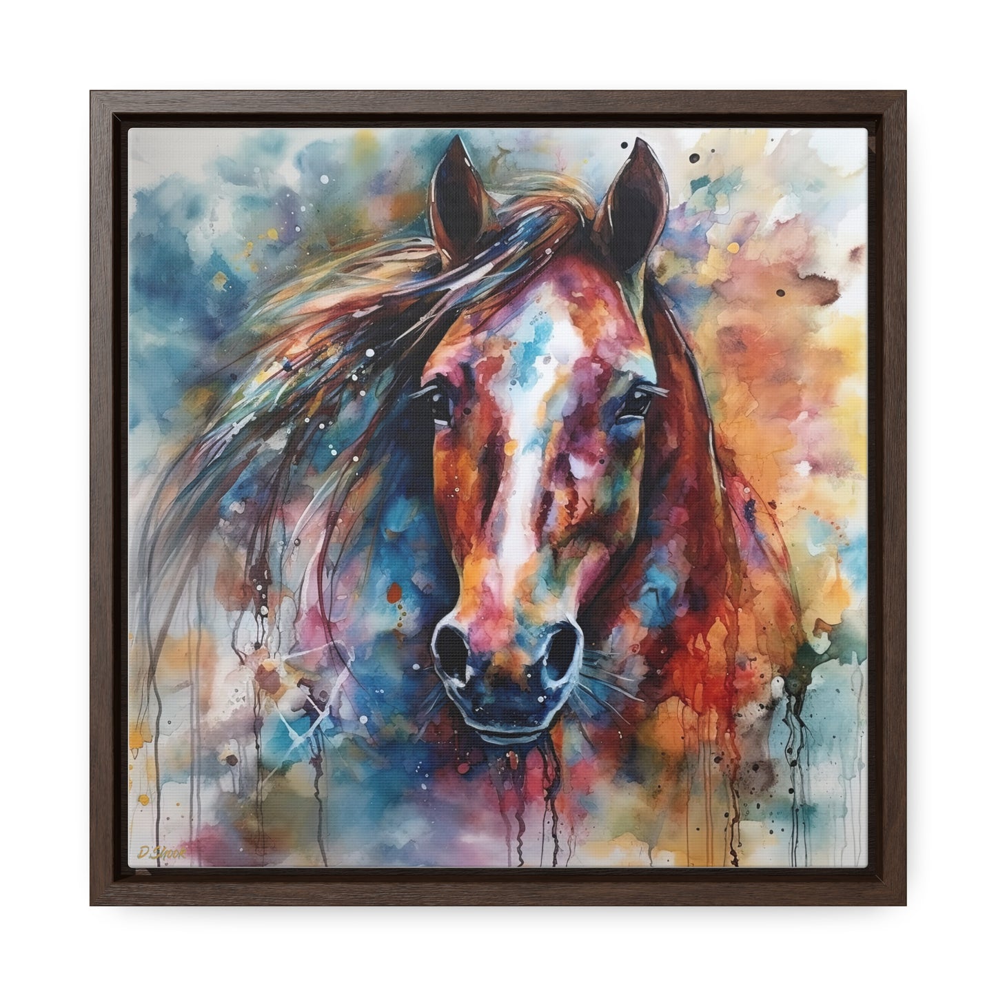 Horse Rescue 11 Gallery Canvas Wraps, Square Frame