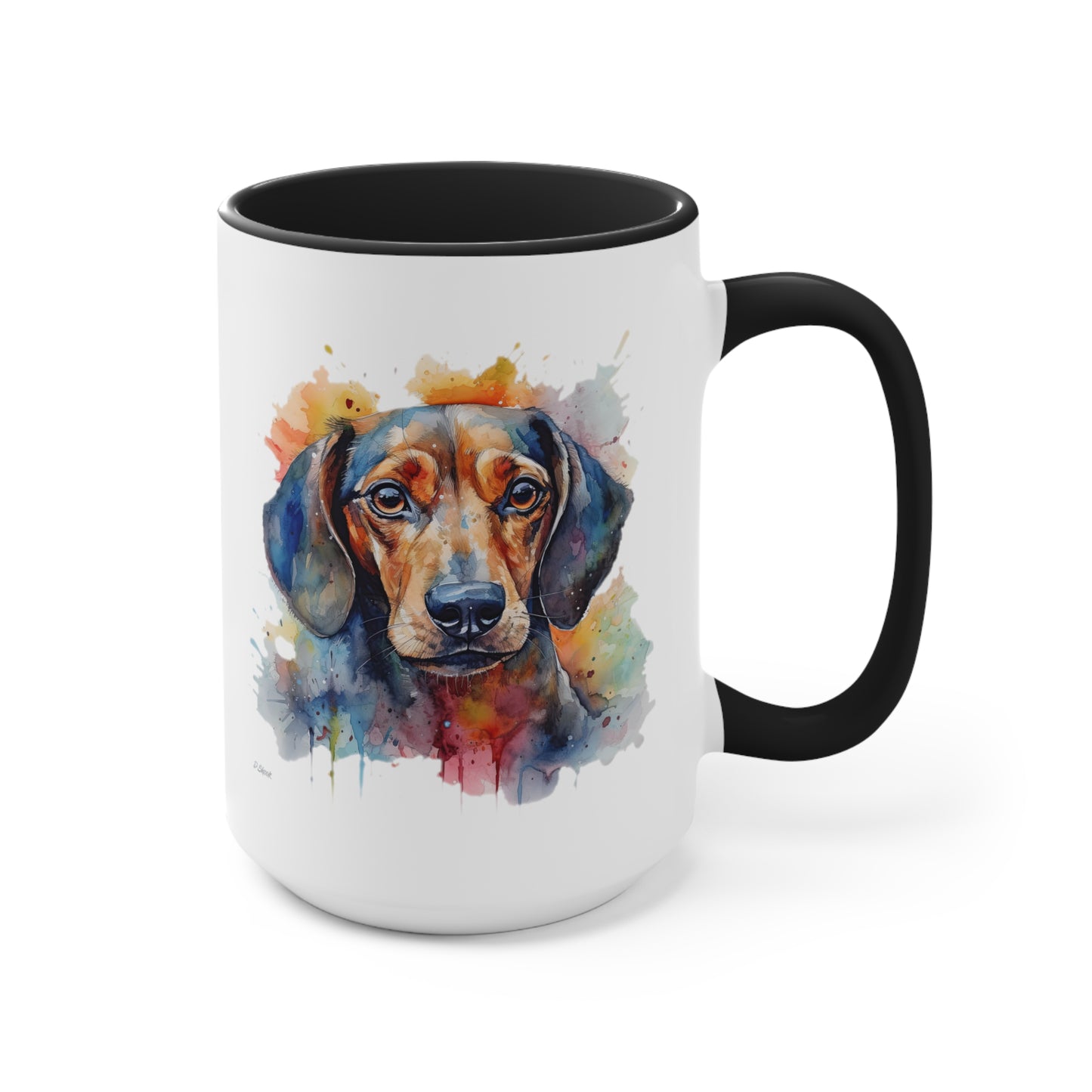 Dachshund 4 Accent Mugs