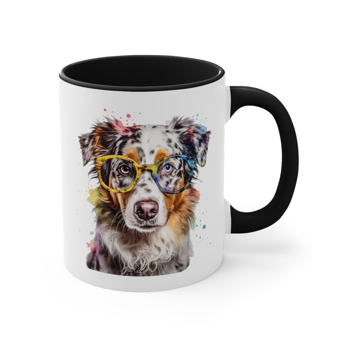 Australian Shepherd 4 Accent Mugs