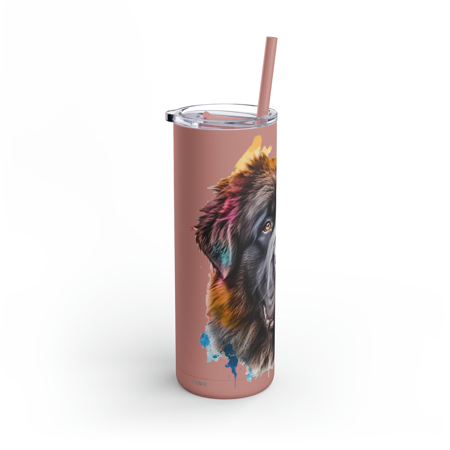 Newfoundland Dog 3 Maars Maker Skinny Matte Tumbler, 20oz