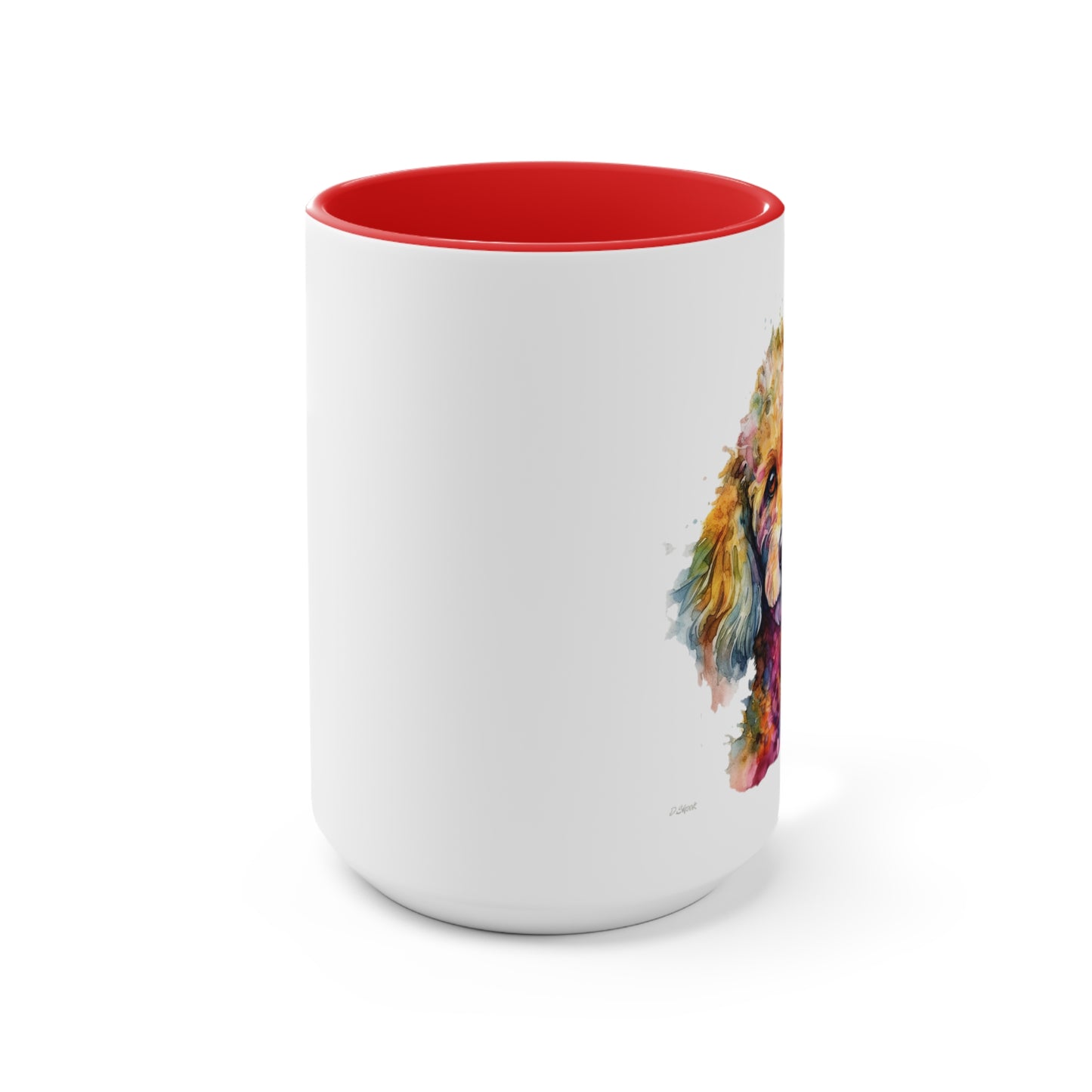 Poodle 2 Accent Mugs
