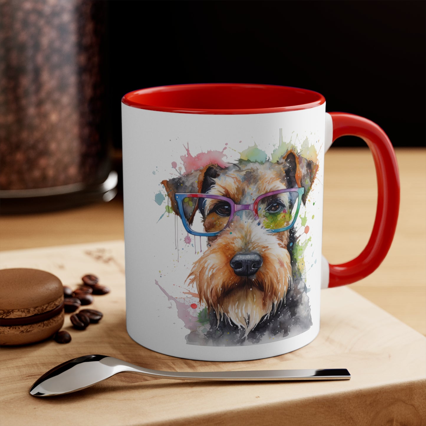 Airedale Terrier 6 Accent Mugs