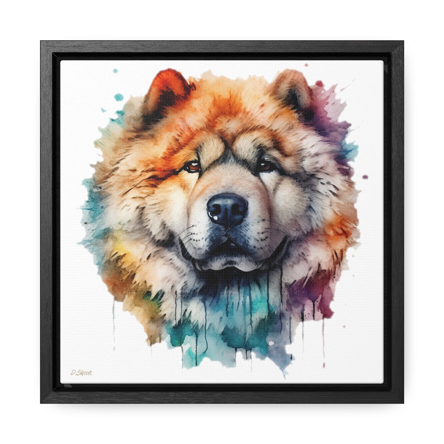 Chow Chow 3 Gallery Canvas Wraps, Square Frame