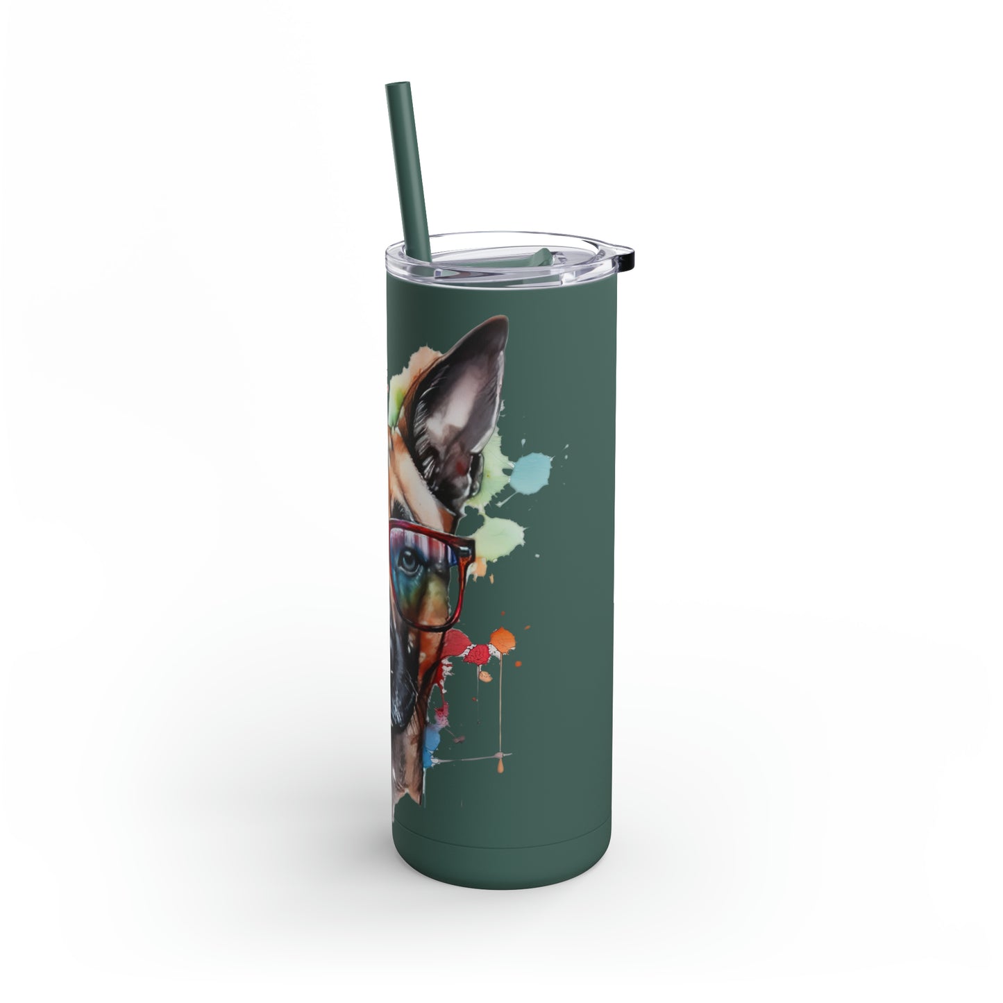 Belgium Malinois 5 Maars Maker Skinny Matte Tumbler, 20oz