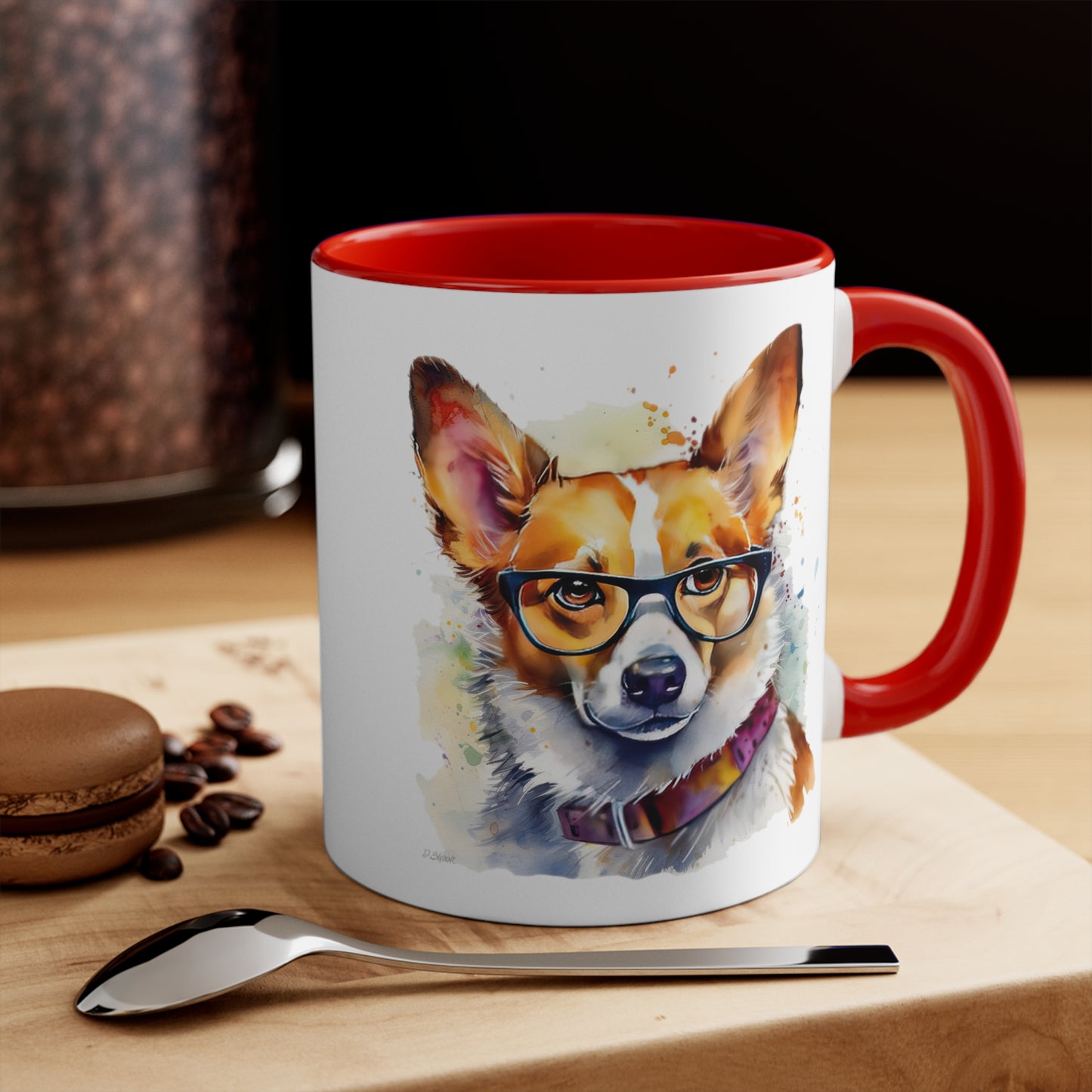 Pembroke Welsh Corgi 4 Accent Mugs
