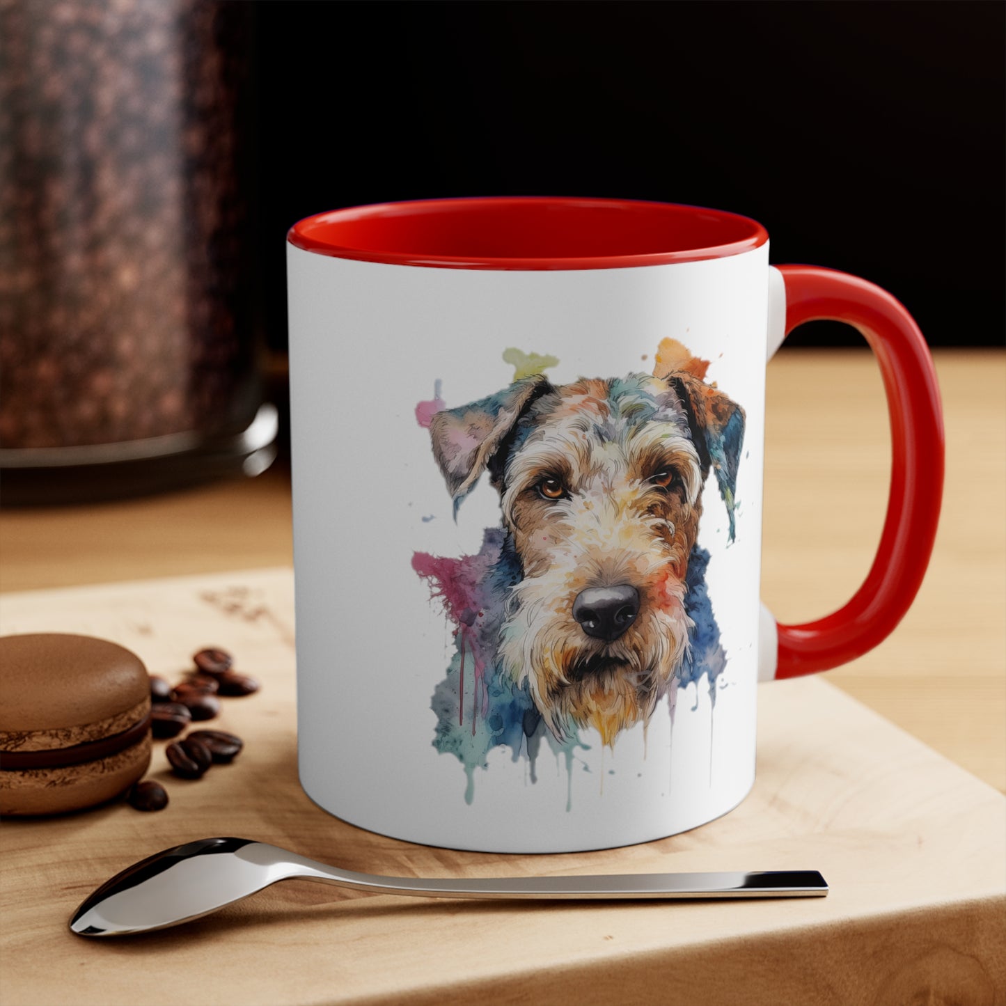Airedale Terrier 2 Accent Mugs