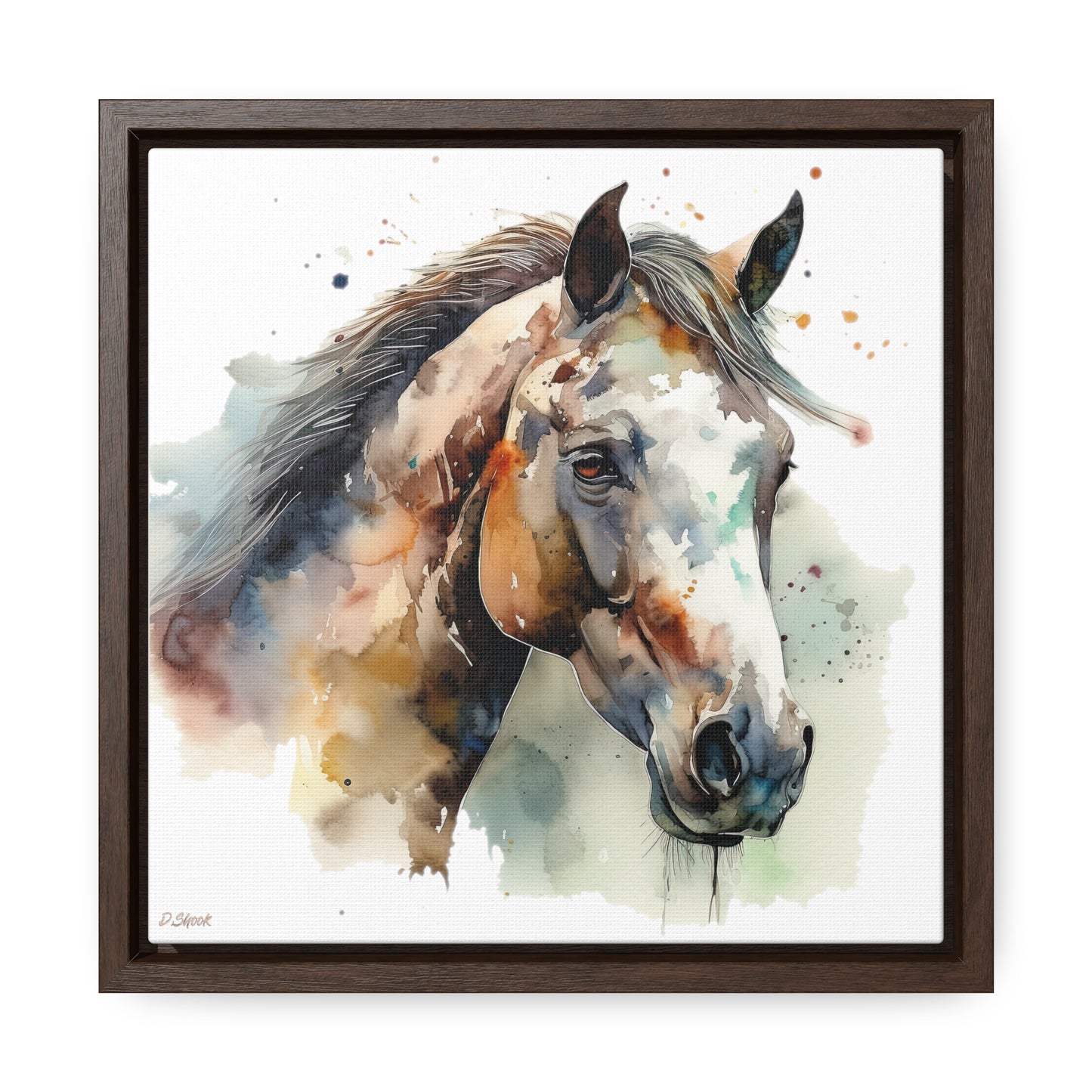 Horse Rescue 22 Gallery Canvas Wraps, Square Frame