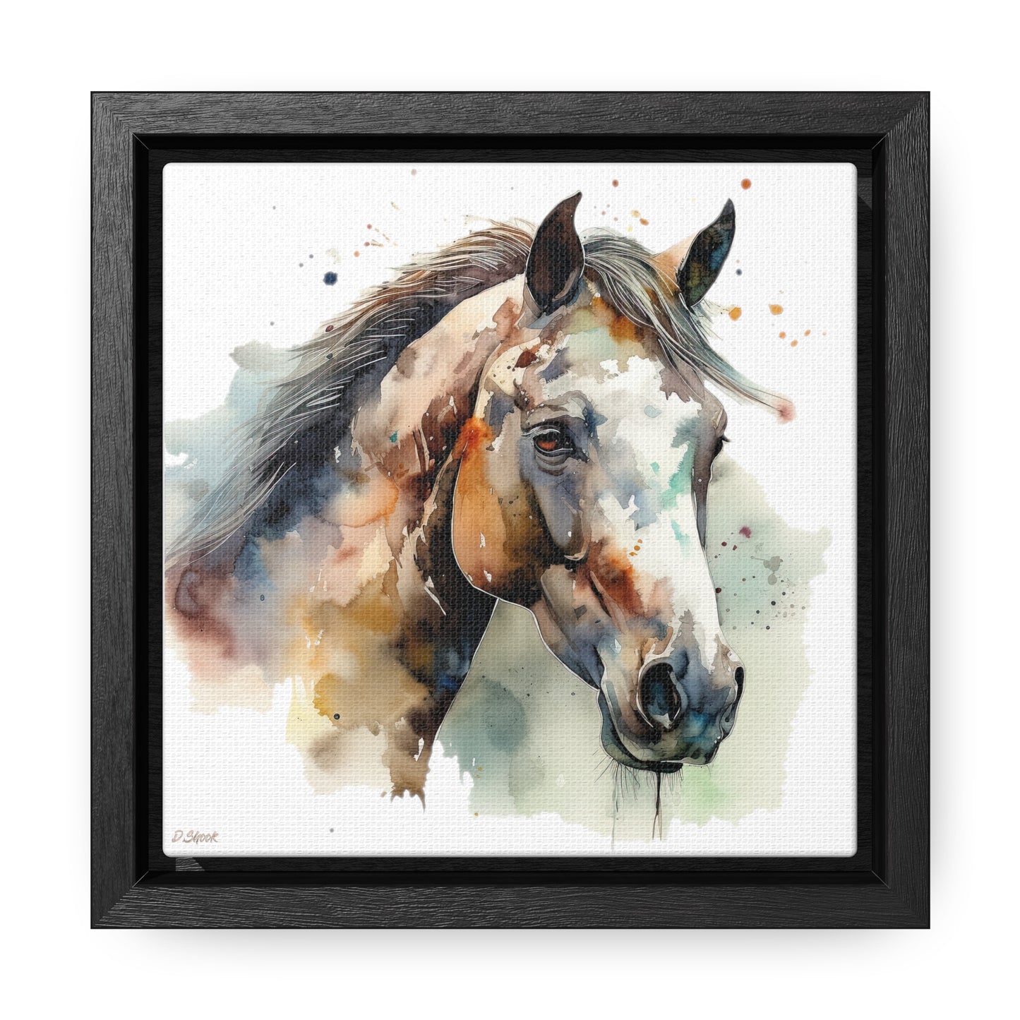 Horse Rescue 22 Gallery Canvas Wraps, Square Frame
