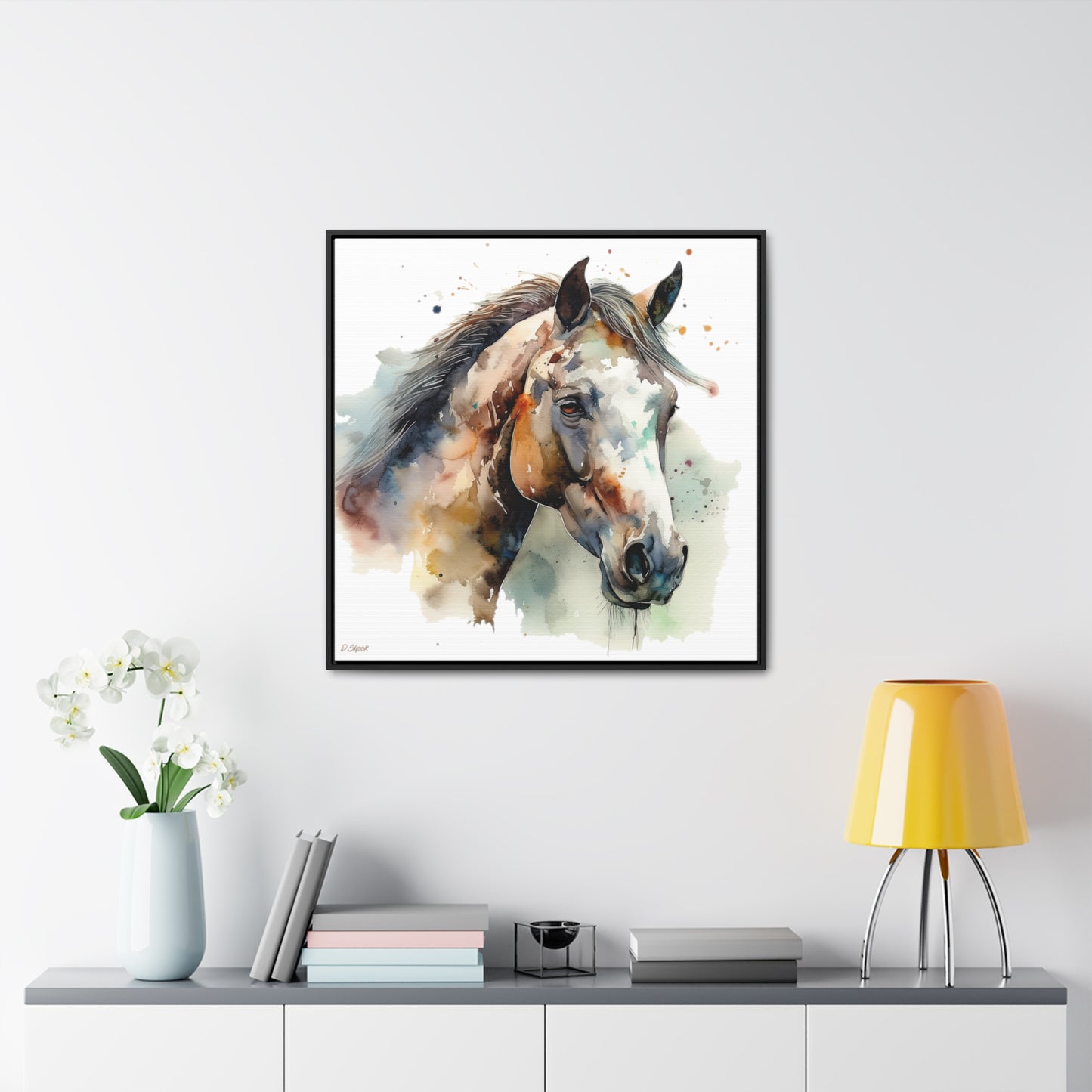 Horse Rescue 22 Gallery Canvas Wraps, Square Frame