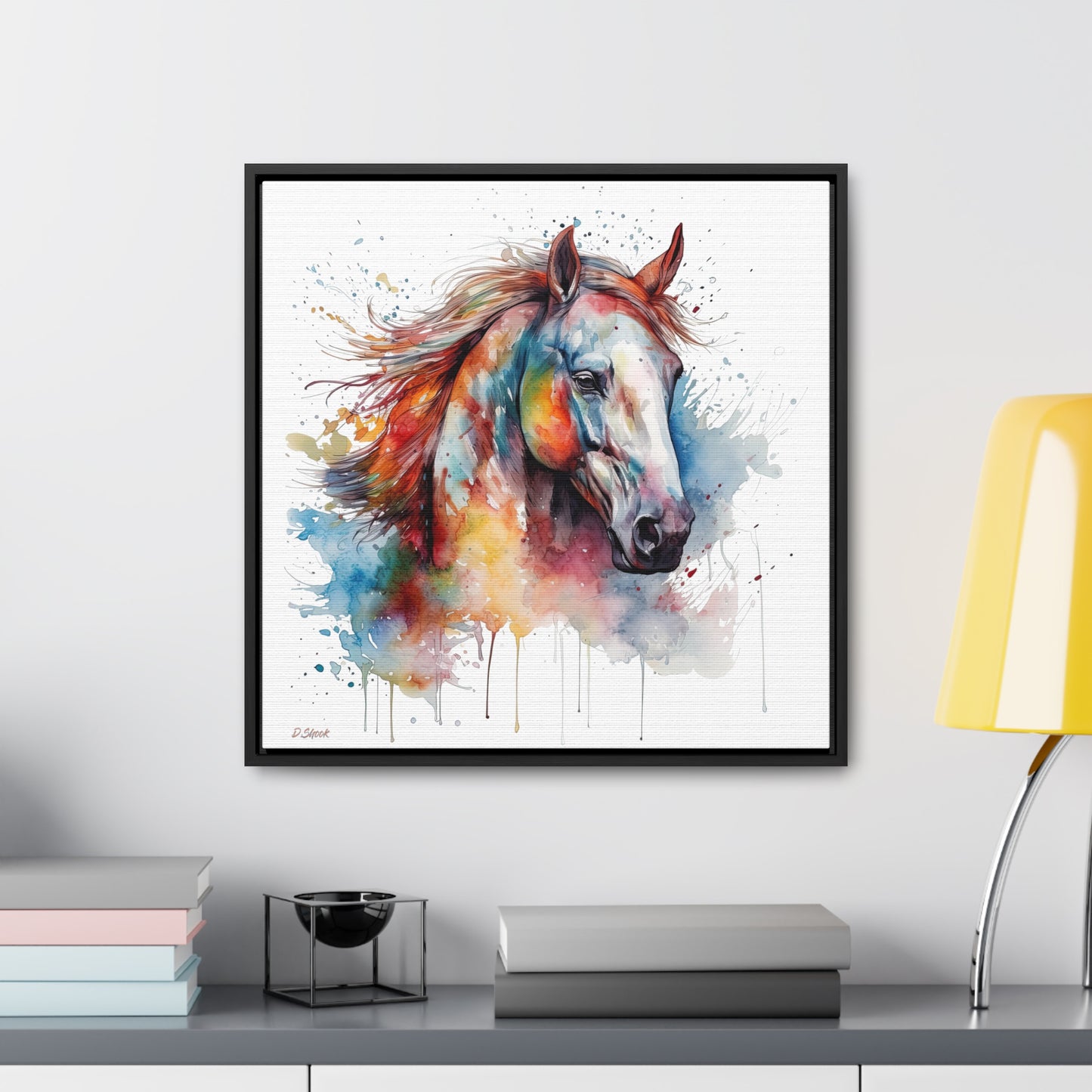 Horse Rescue 12 Gallery Canvas Wraps, Square Frame