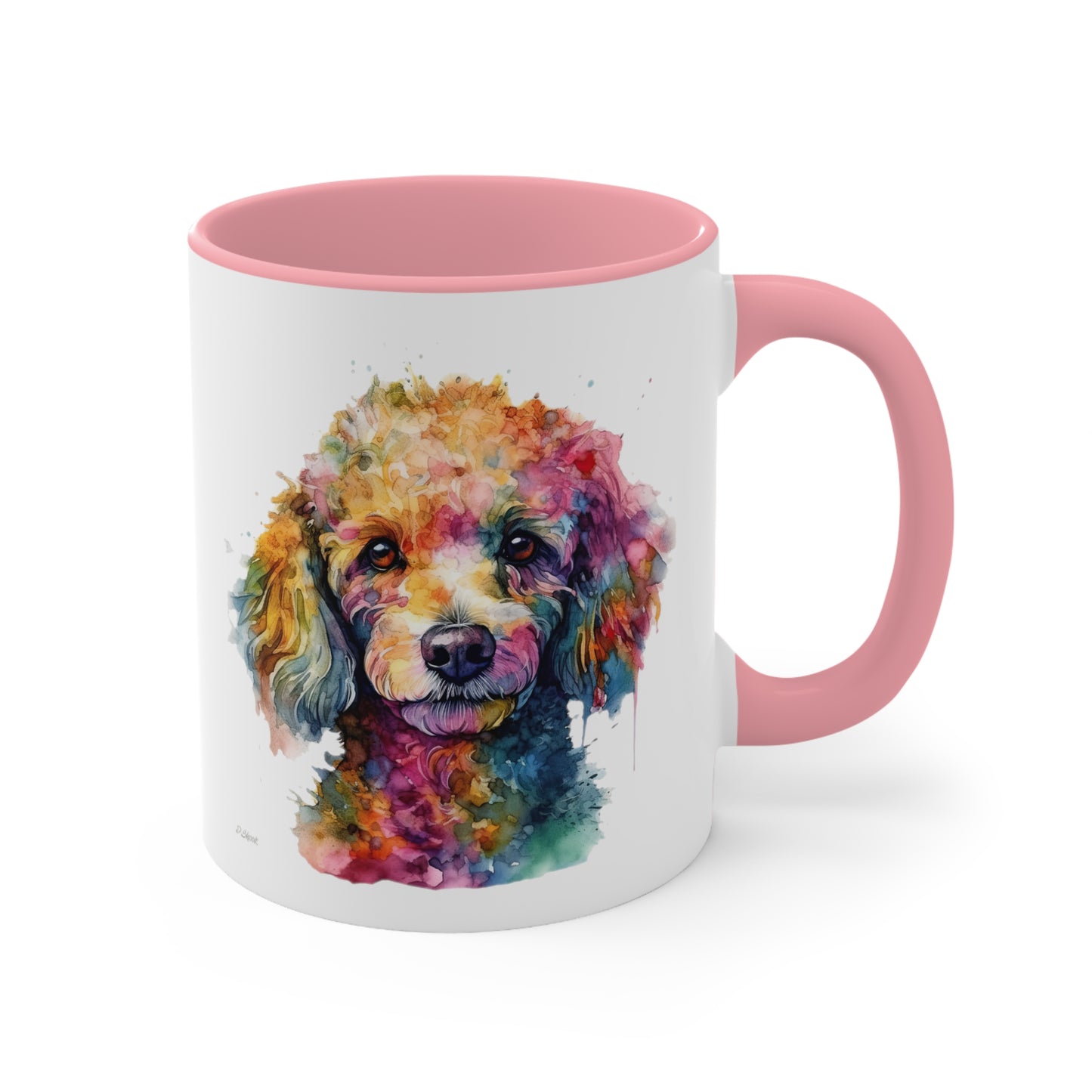 Poodle 2 Accent Mugs