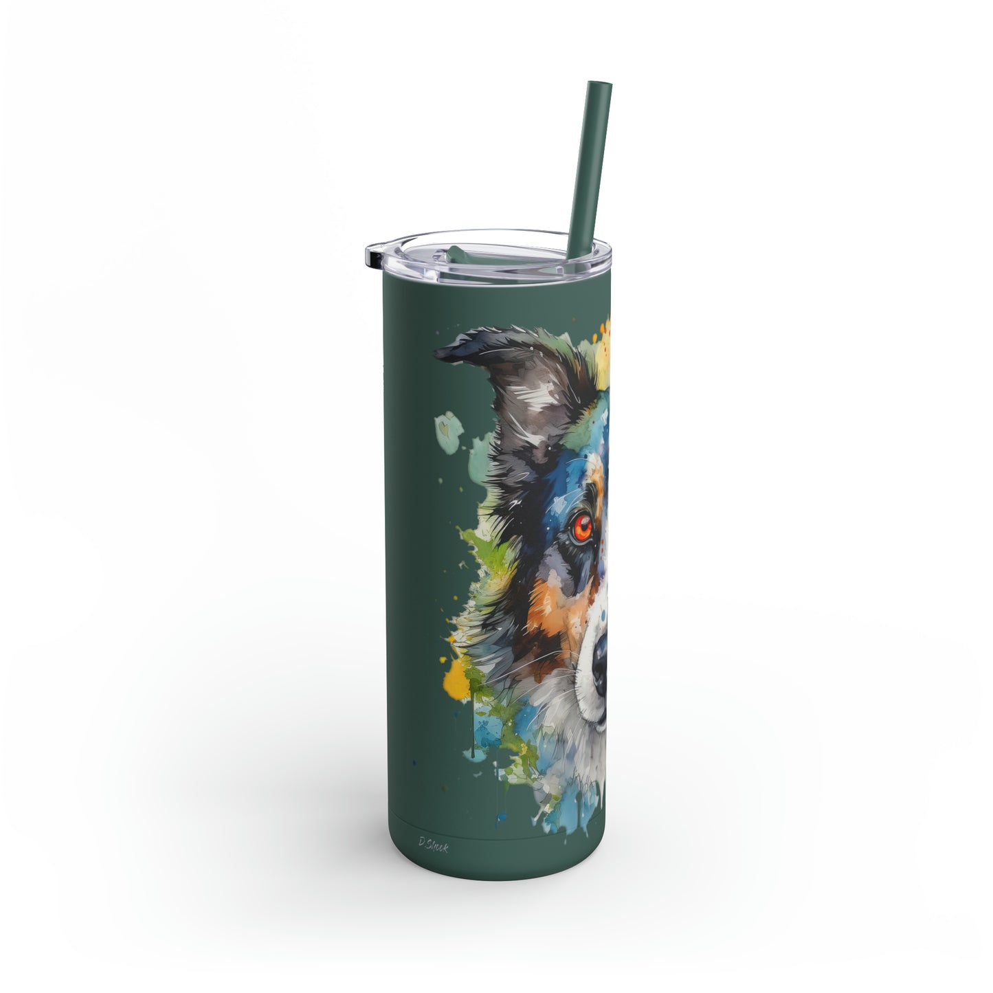 Border Collie 3 Maars Maker Skinny Matte Tumbler, 20oz