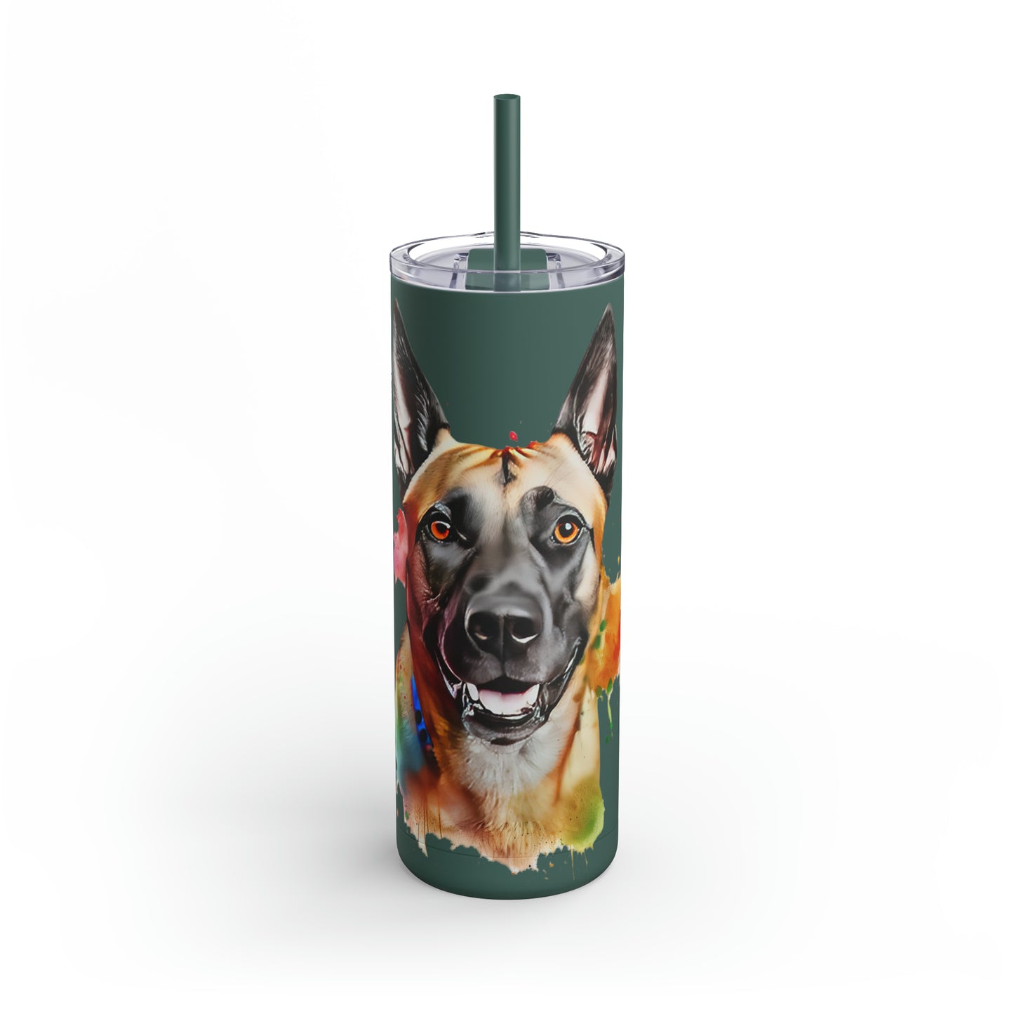 Belgium Malinois 4 Maars Maker Skinny Matte Tumbler, 20oz