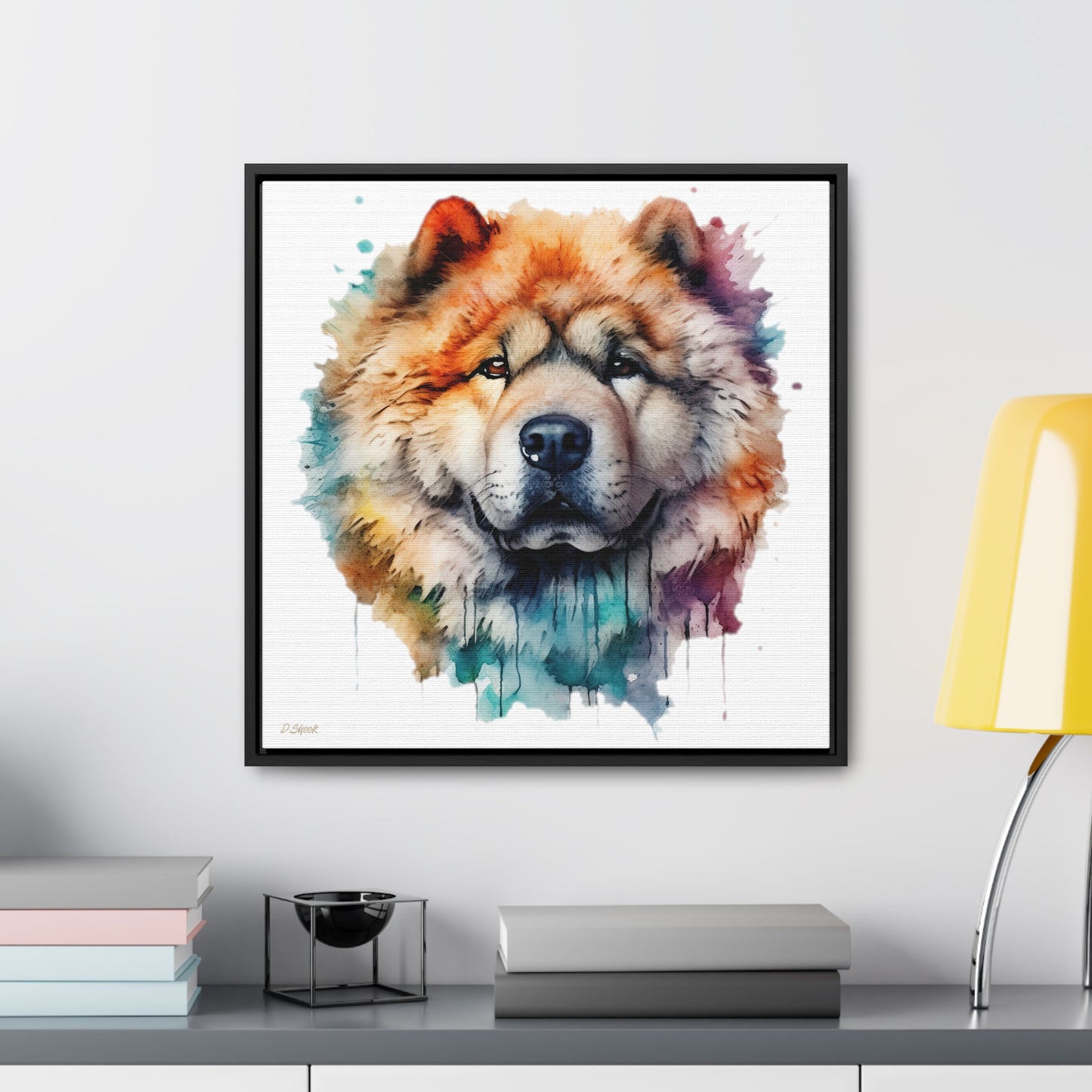 Chow Chow 3 Gallery Canvas Wraps, Square Frame