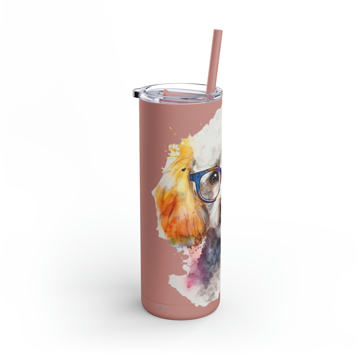Poodle 10 Maars Maker Skinny Matte Tumbler, 20oz
