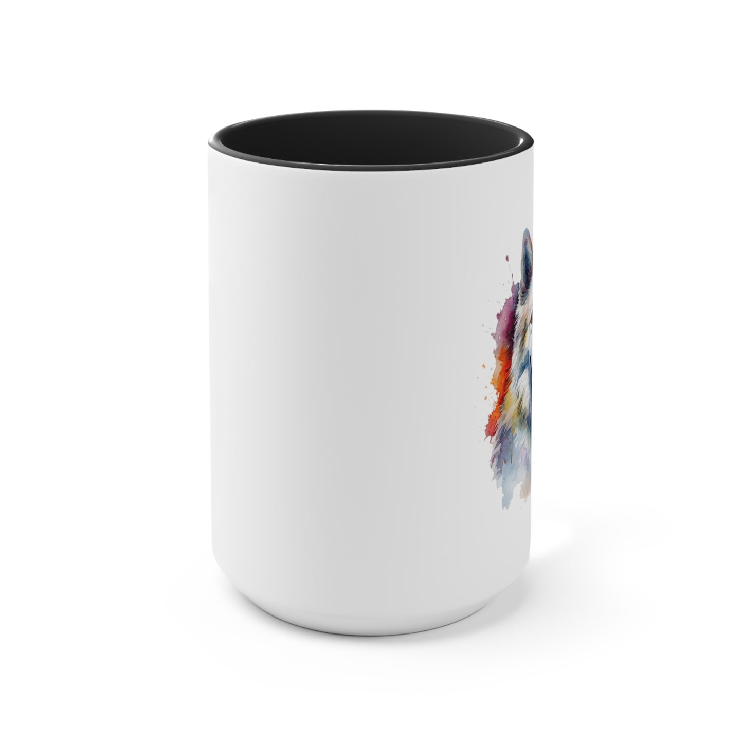 American Eskimo Dog 3 Accent Mugs