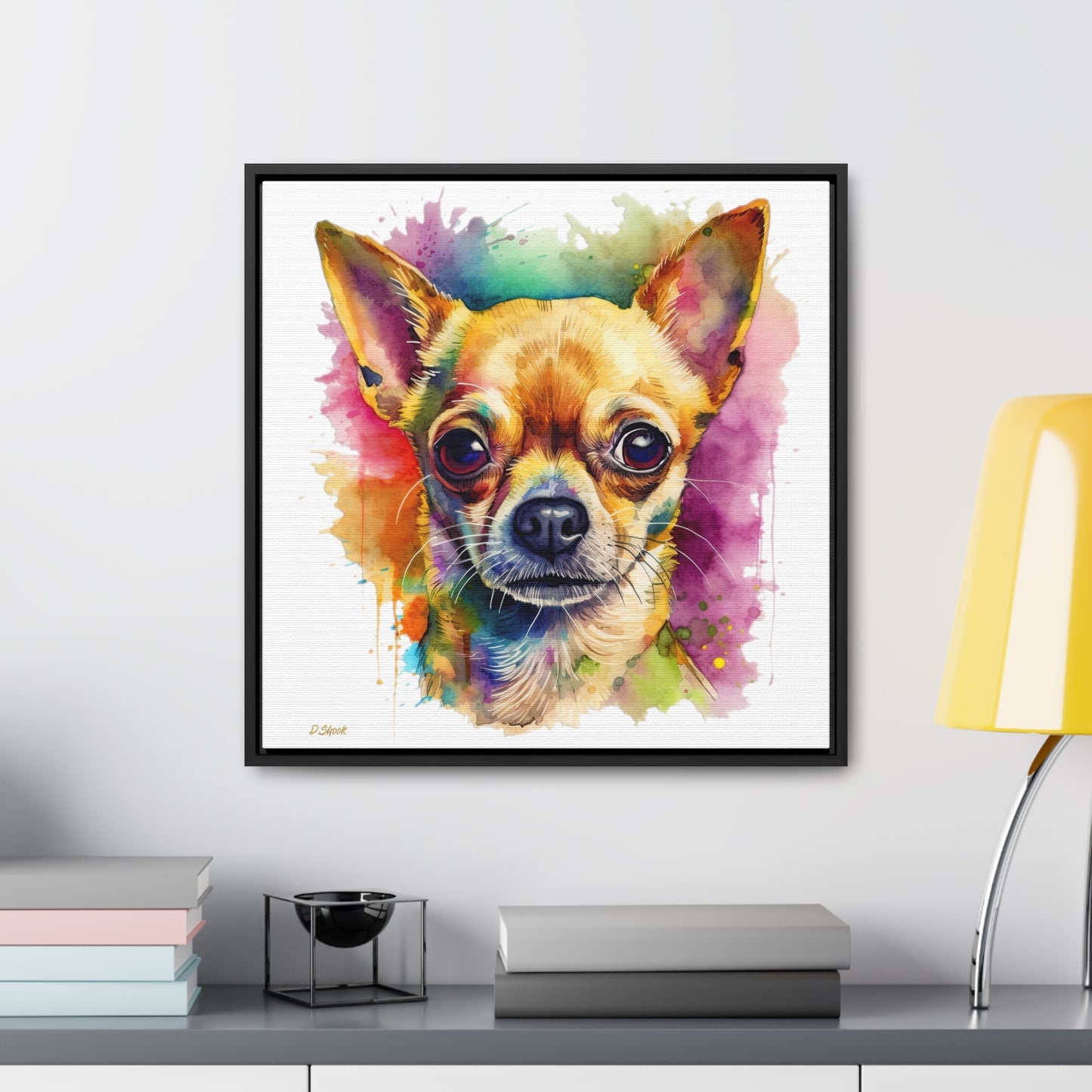 Chihuahua 7 Gallery Canvas Wraps, Square Frame