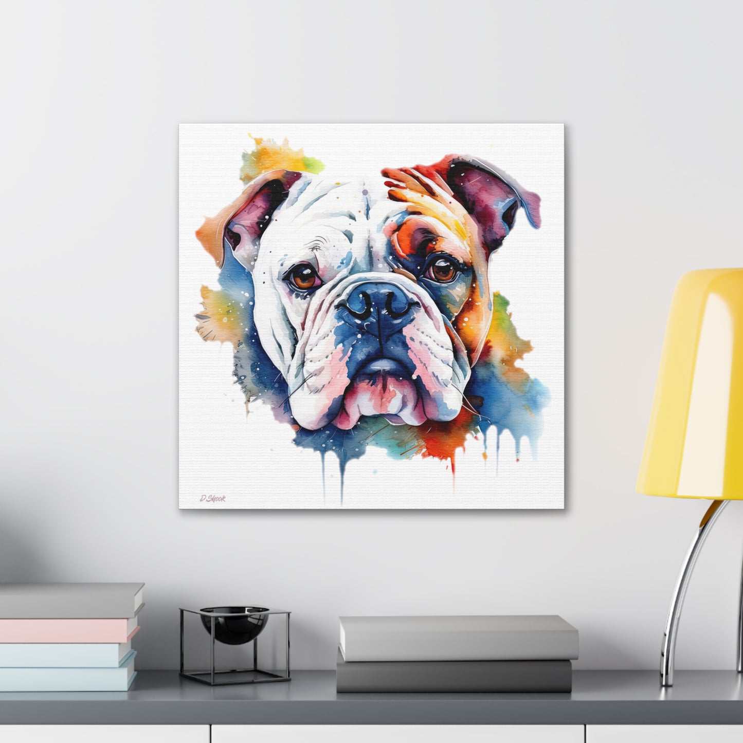 bulldog 4 Canvas Gallery Wraps