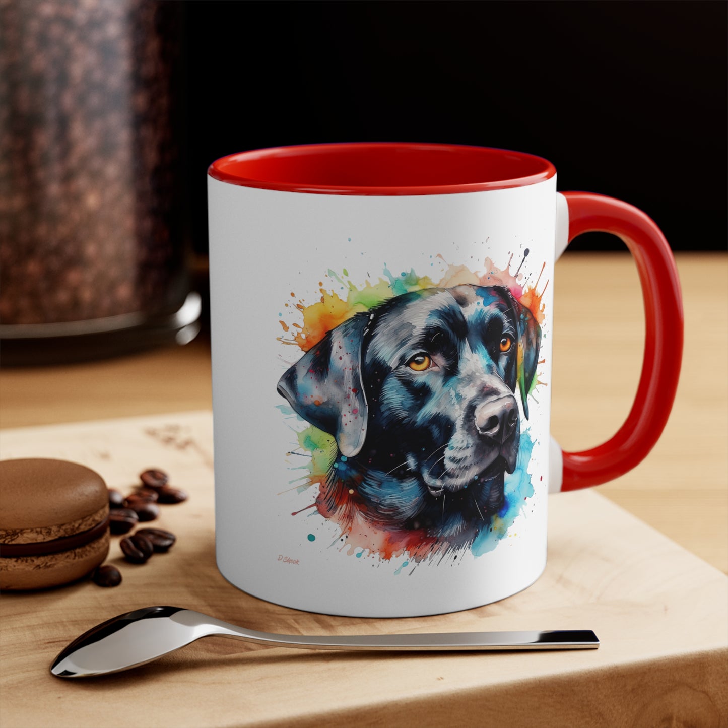 Black Lab 5 Accent Mugs