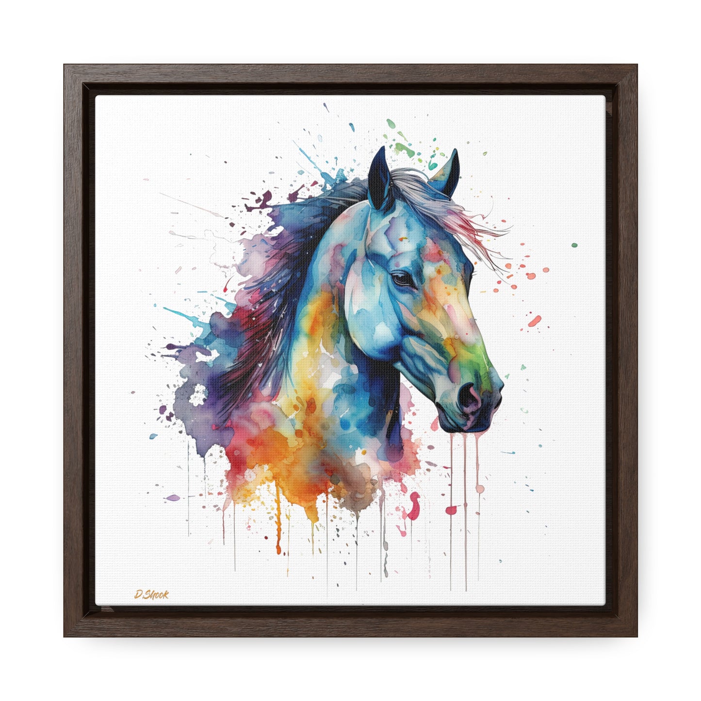 Horse Rescue 13 Gallery Canvas Wraps, Square Frame