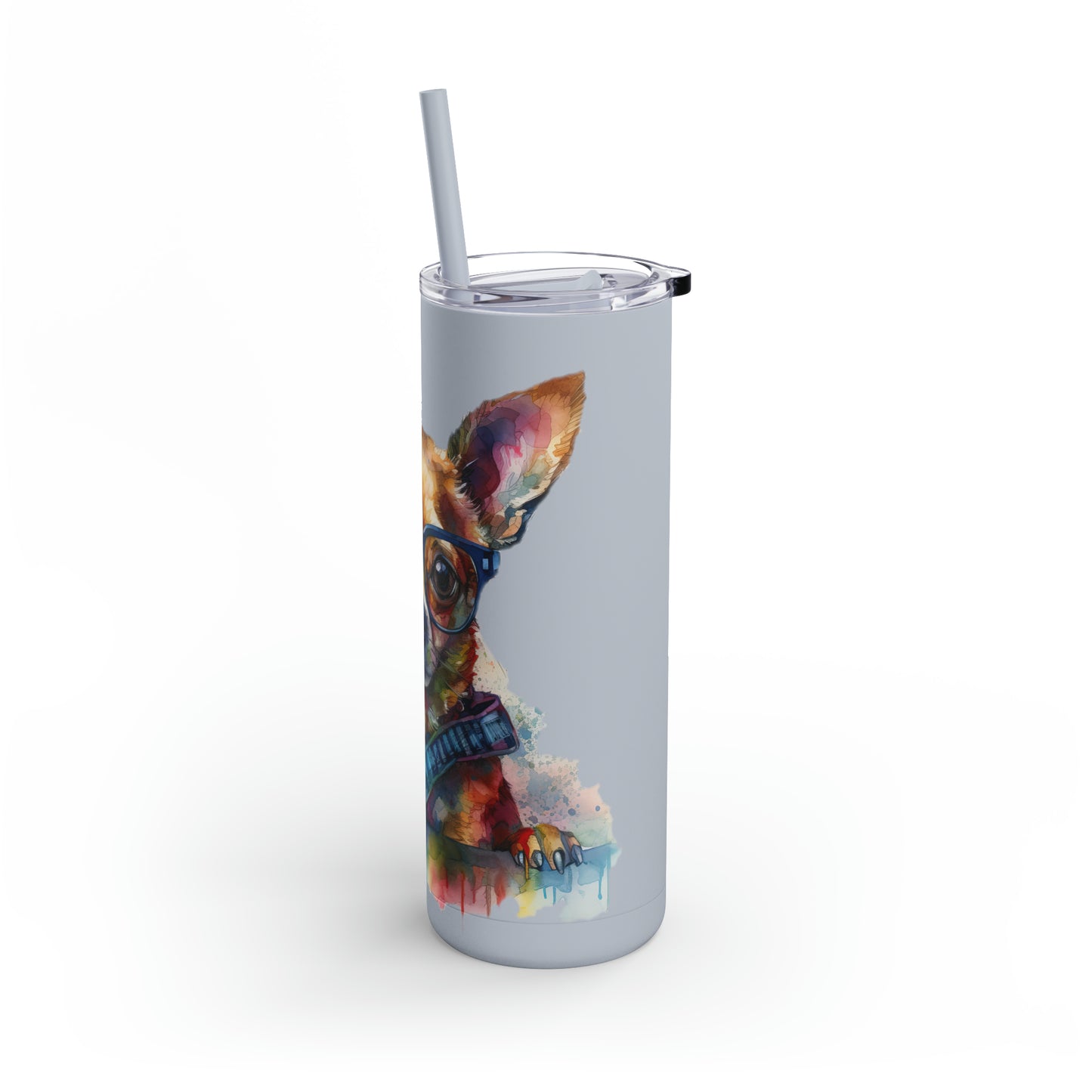 Chihuahua 4 Maars Maker Skinny Matte Tumbler, 20oz