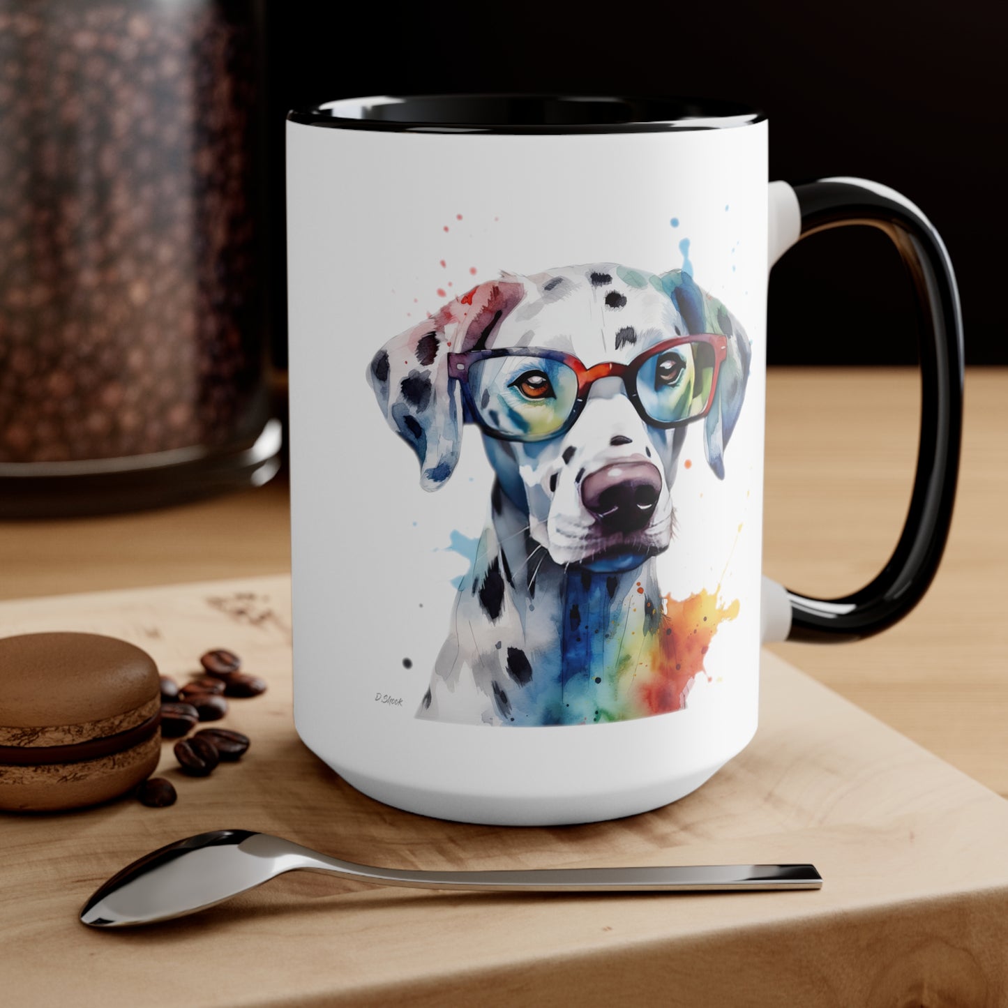 Dalmatian 4 Accent Mugs
