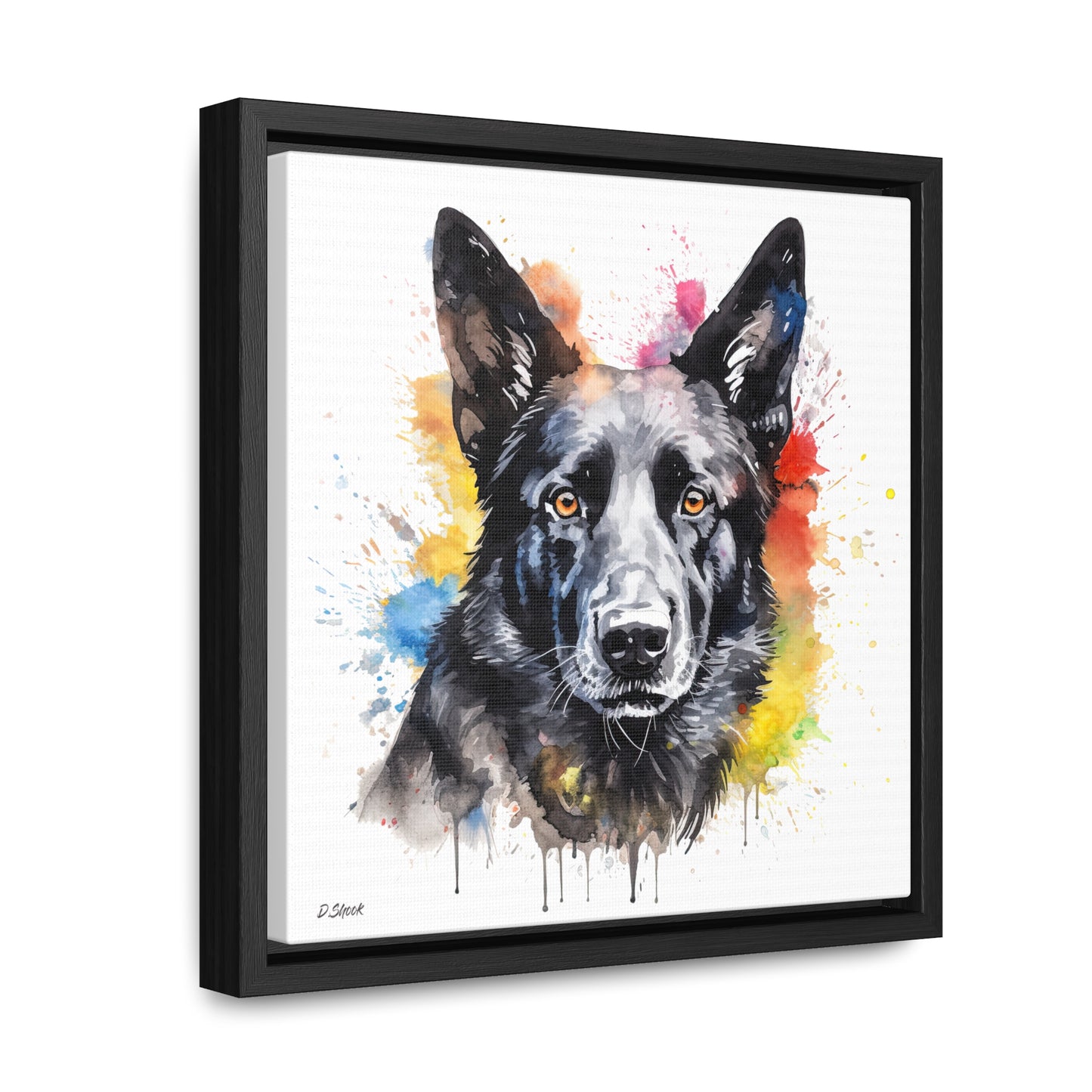German Sheppard 21 Gallery Canvas Wraps, Square Frame