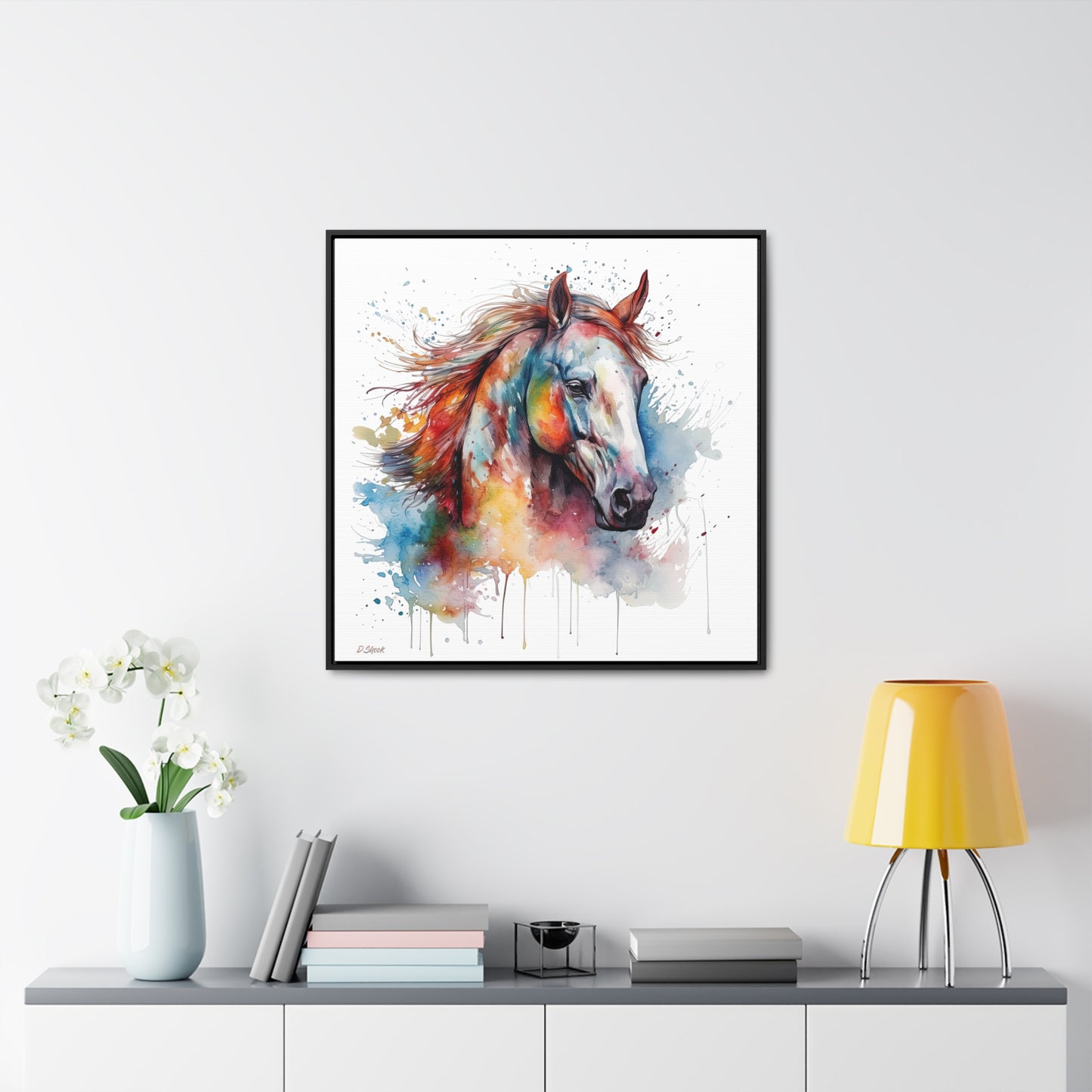 Horse Rescue 12 Gallery Canvas Wraps, Square Frame