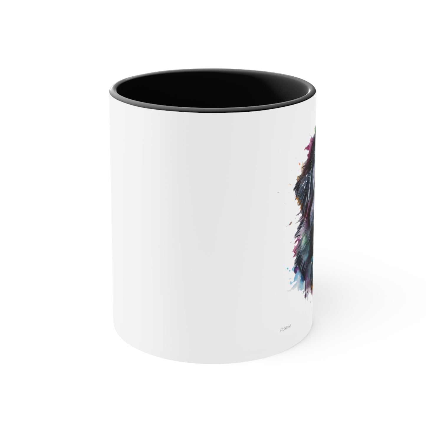 Newfoundland Dog 2 Accent Mugs