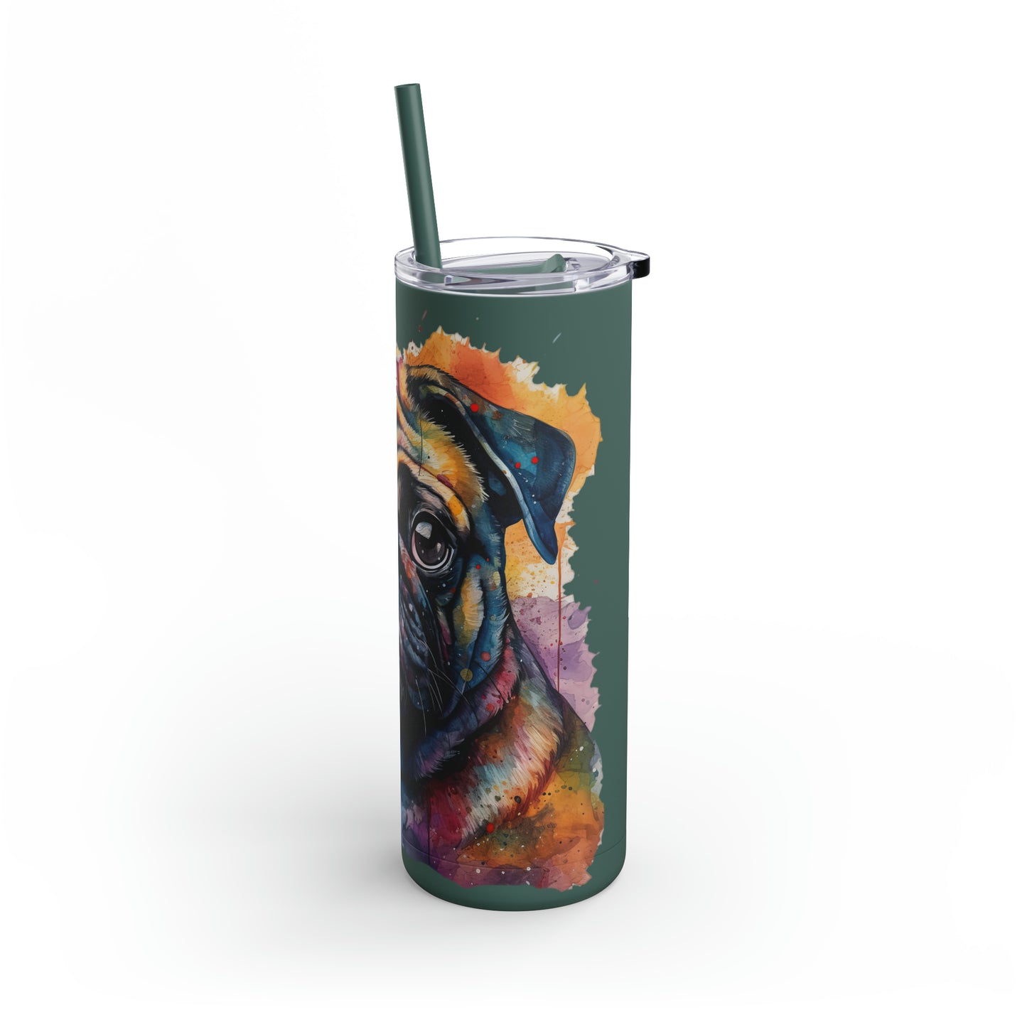 Pug 2 Maars Maker Skinny Matte Tumbler, 20oz