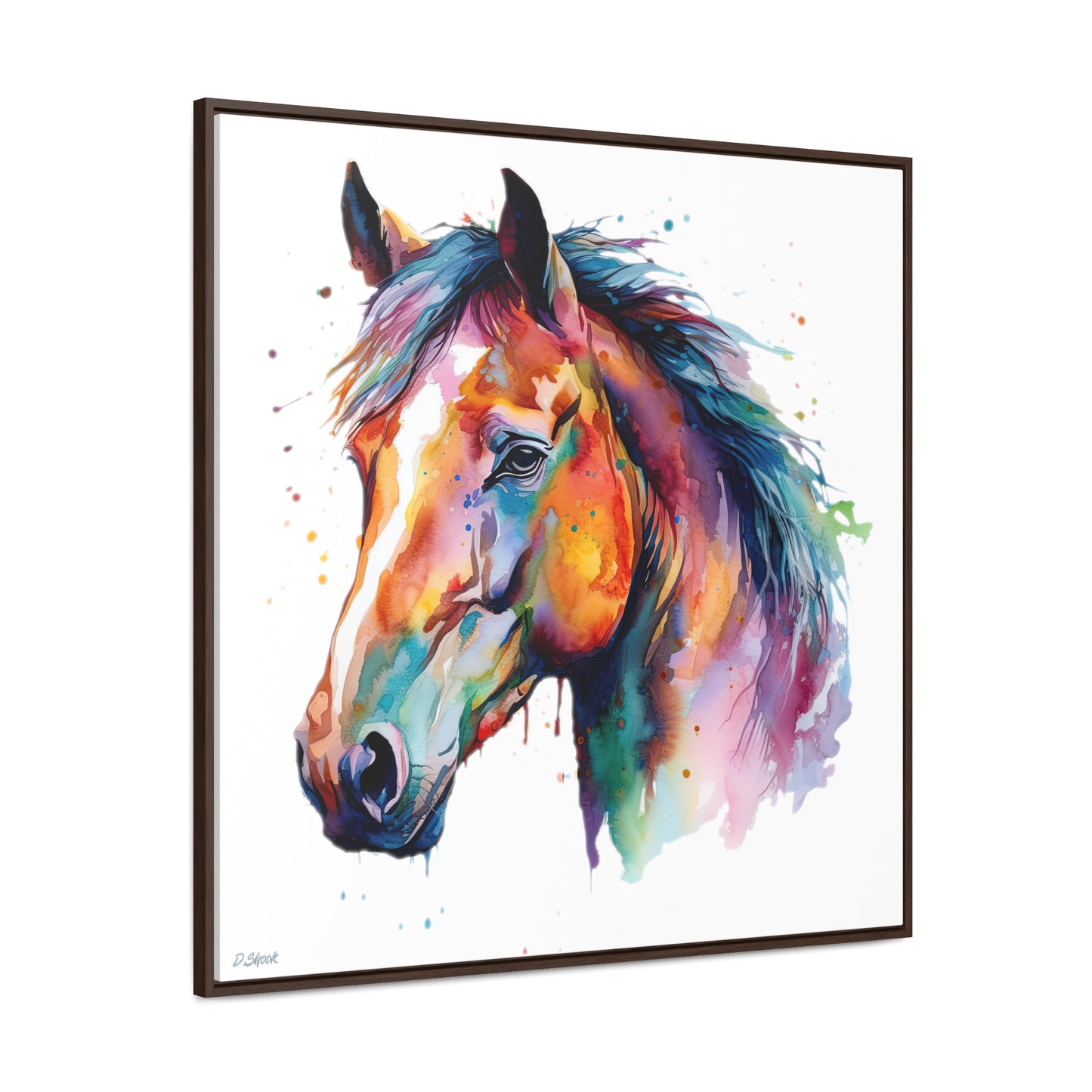Horse Rescue 23 Gallery Canvas Wraps, Square Frame