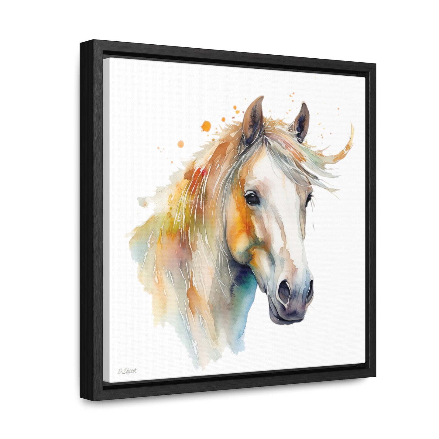 Horse Rescue 21 Gallery Canvas Wraps, Square Frame
