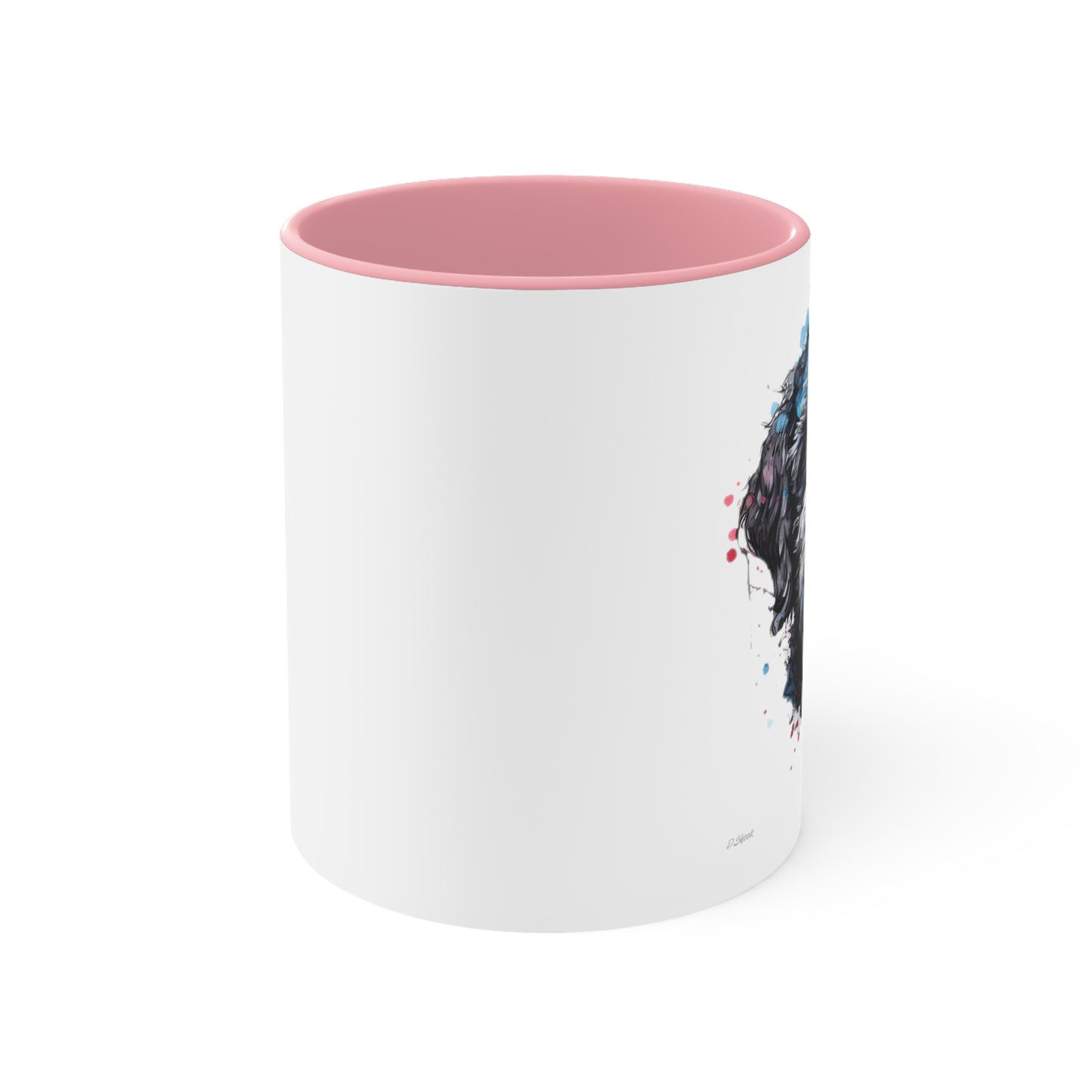 Portuguese Water Dog 4 Accent Mugs