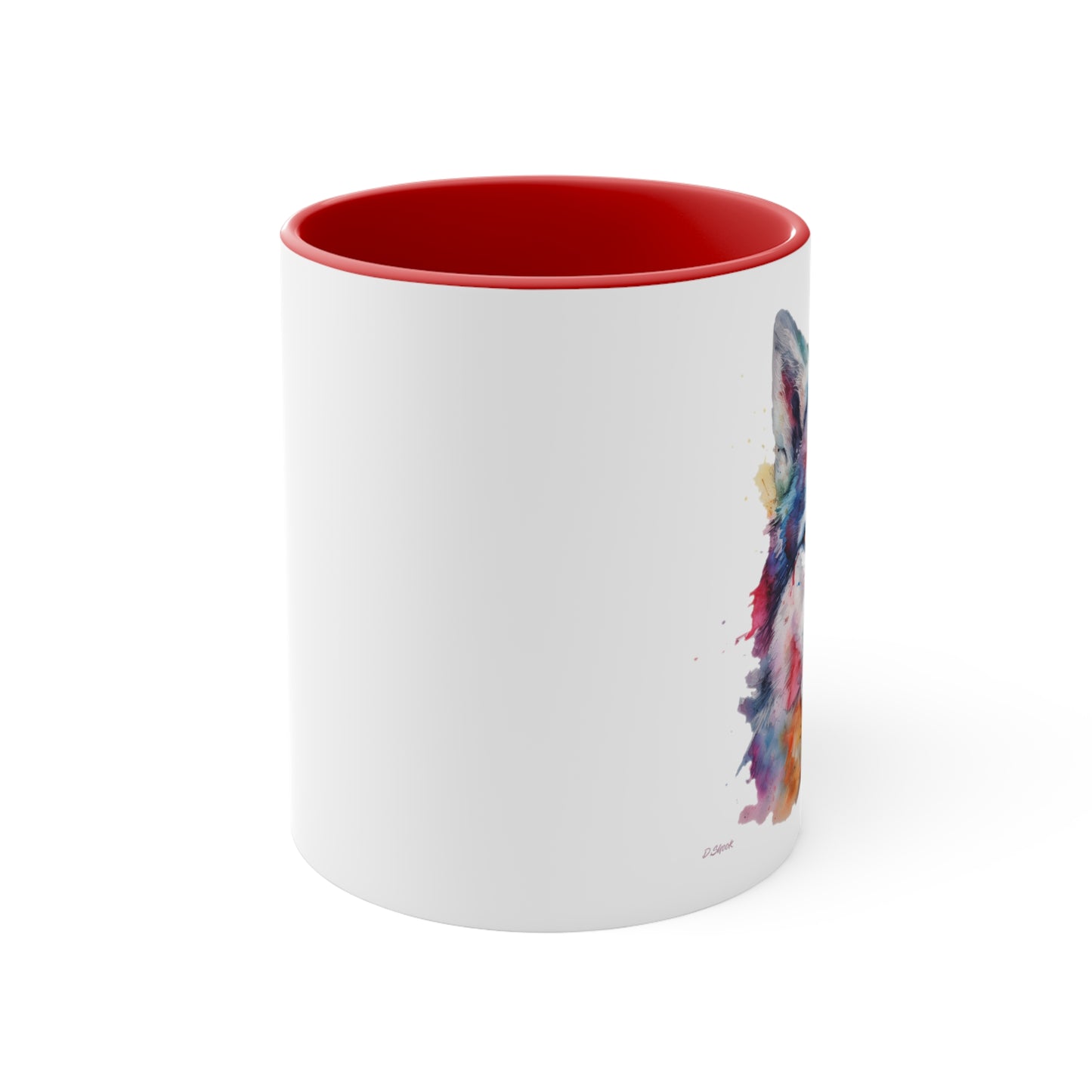 Siberian Husky 2 Accent Mugs