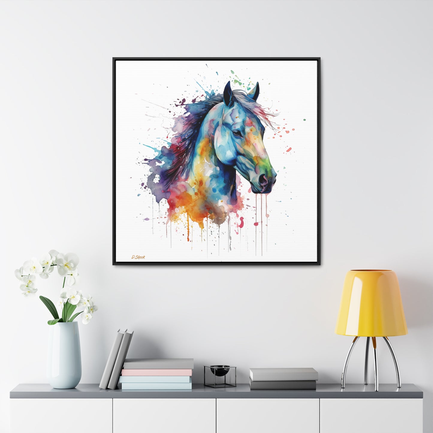 Horse Rescue 13 Gallery Canvas Wraps, Square Frame
