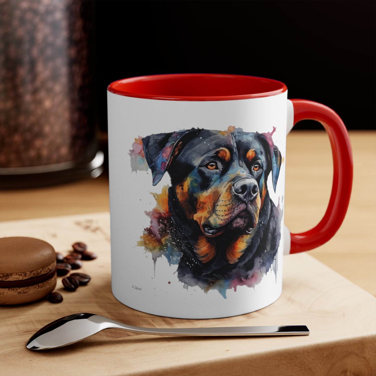 Rottweiler 3 Accent Mugs