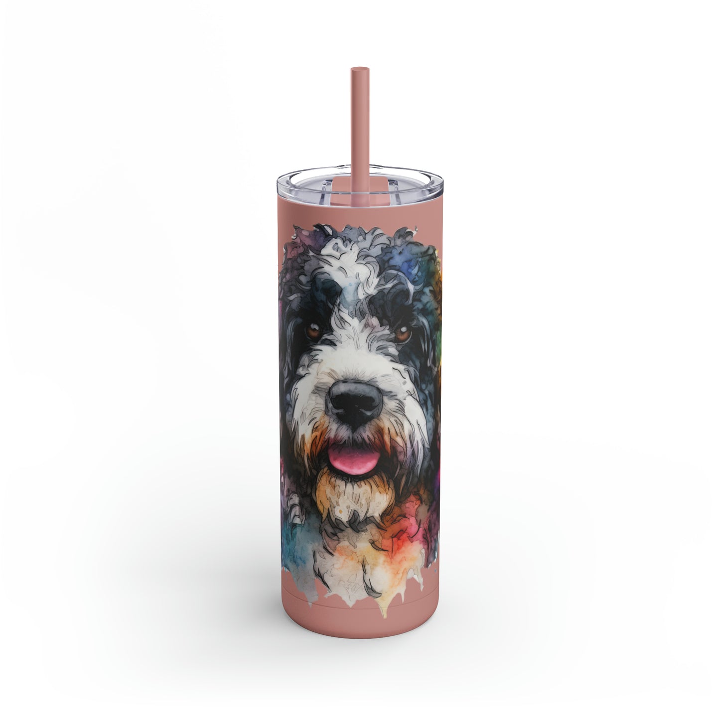 Portuguese Water Dog 2 Maars Maker Skinny Matte Tumbler, 20oz