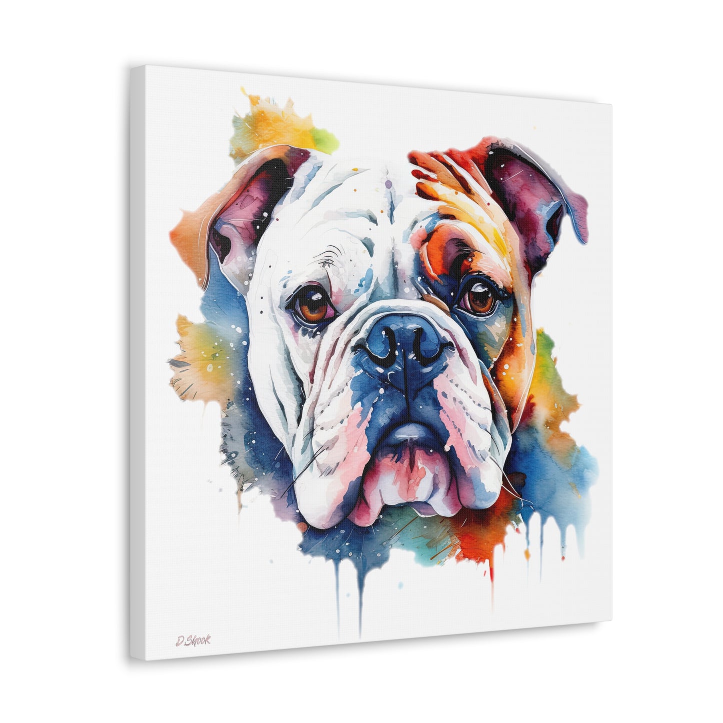 bulldog 4 Canvas Gallery Wraps