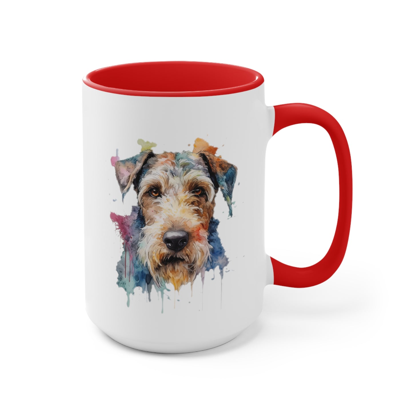 Airedale Terrier 2 Accent Mugs
