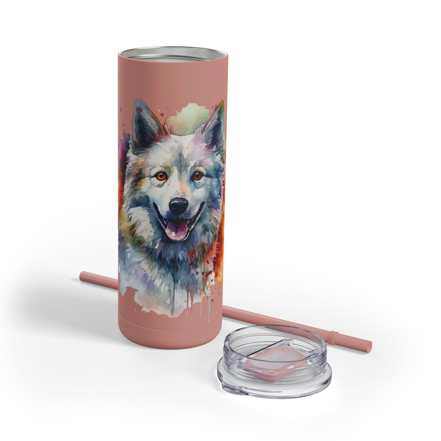 American Eskimo Dog 3 Maars Maker Skinny Matte Tumbler, 20oz