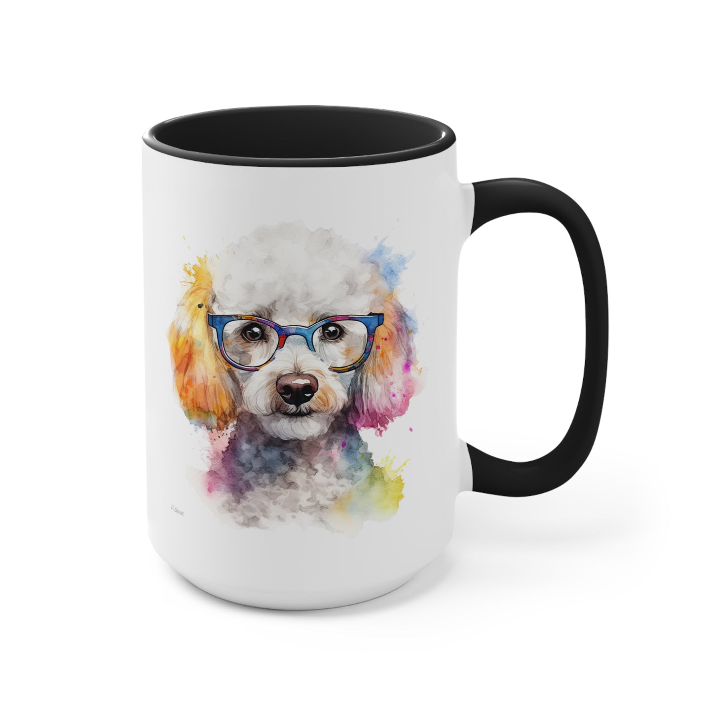 Poodle 10 Accent Mugs