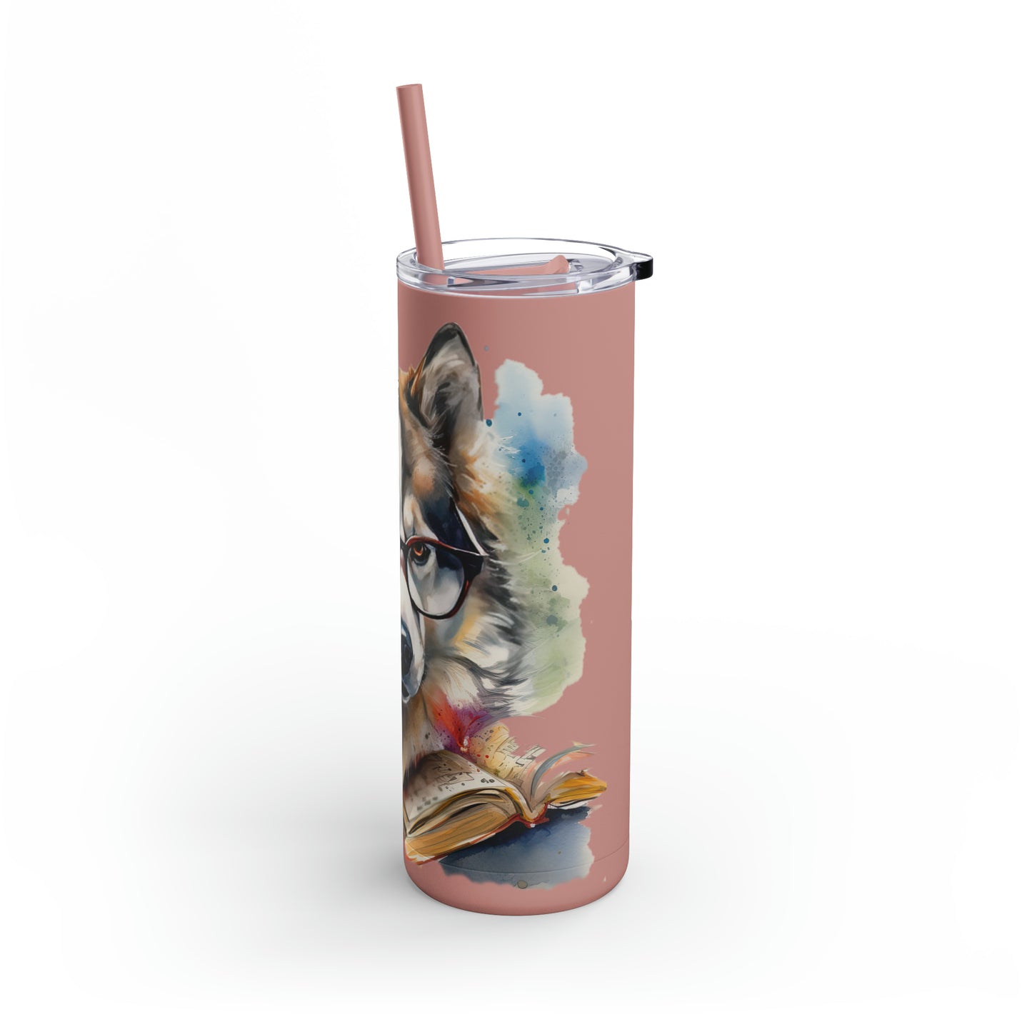 Alaskan Malamute 4 Maars Maker Skinny Matte Tumbler, 20oz