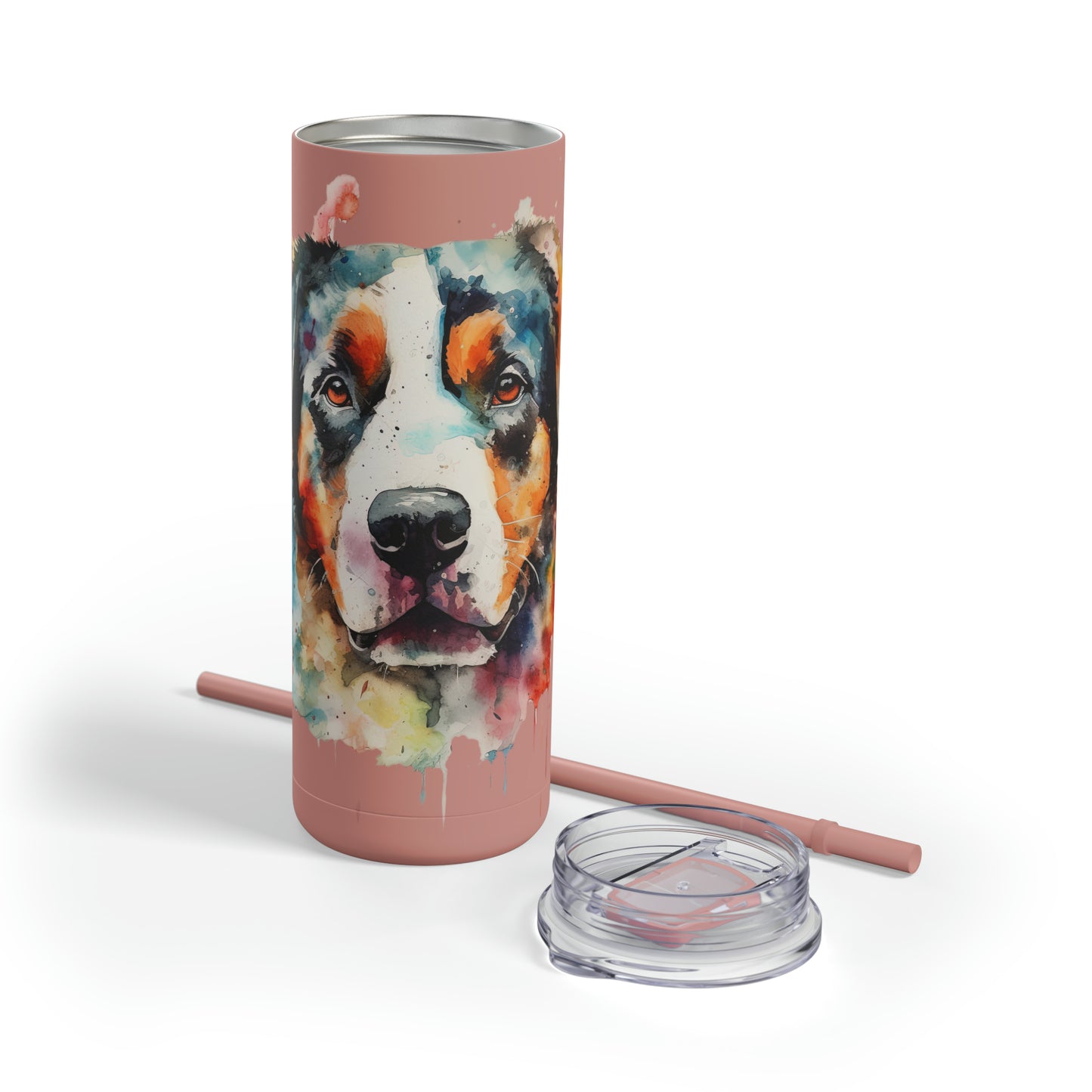 Greater Swiss Mountain Dog 2 Maars Maker Skinny Matte Tumbler, 20oz
