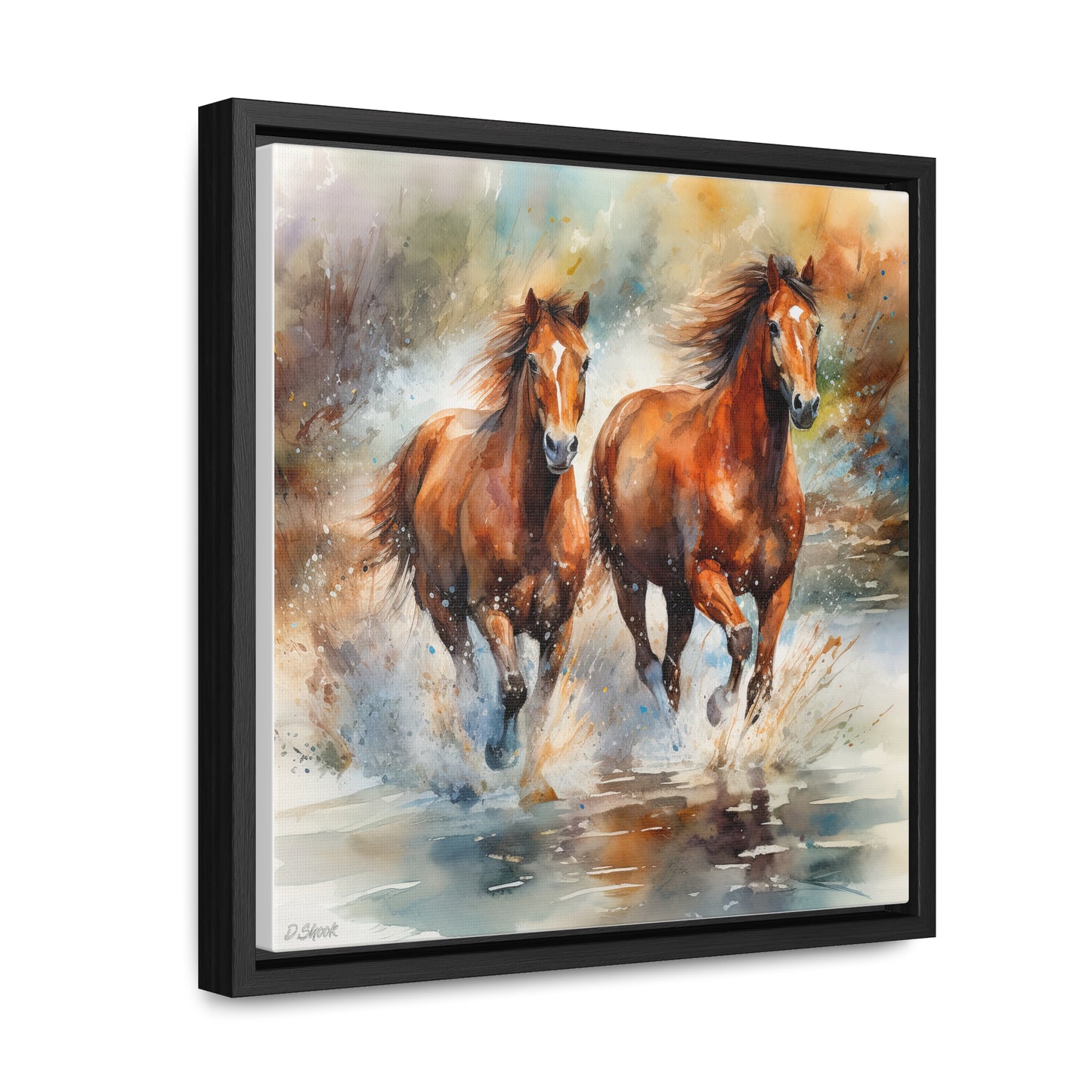 Horse Rescue 17 Gallery Canvas Wraps, Square Frame