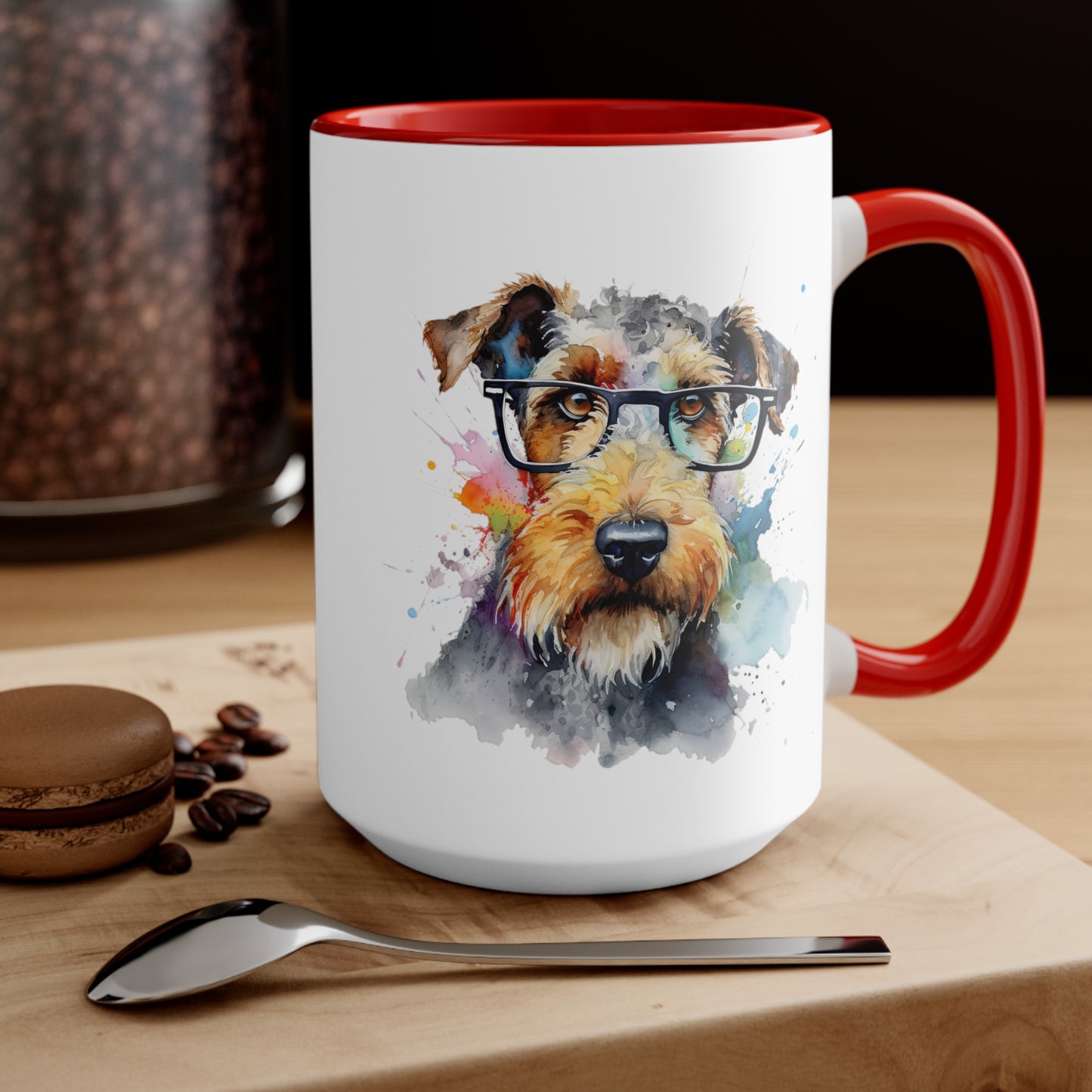 Airedale Terrier 7 Accent Mugs