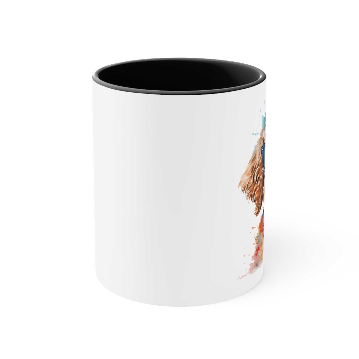 Mini Golden Doodle 9 Accent Mugs