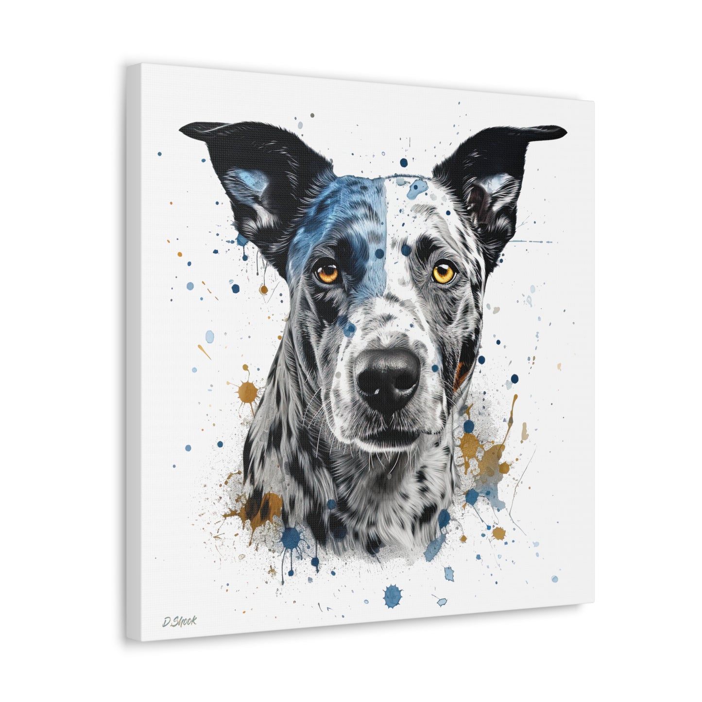 Blue Heeler 4 Canvas Gallery Wraps